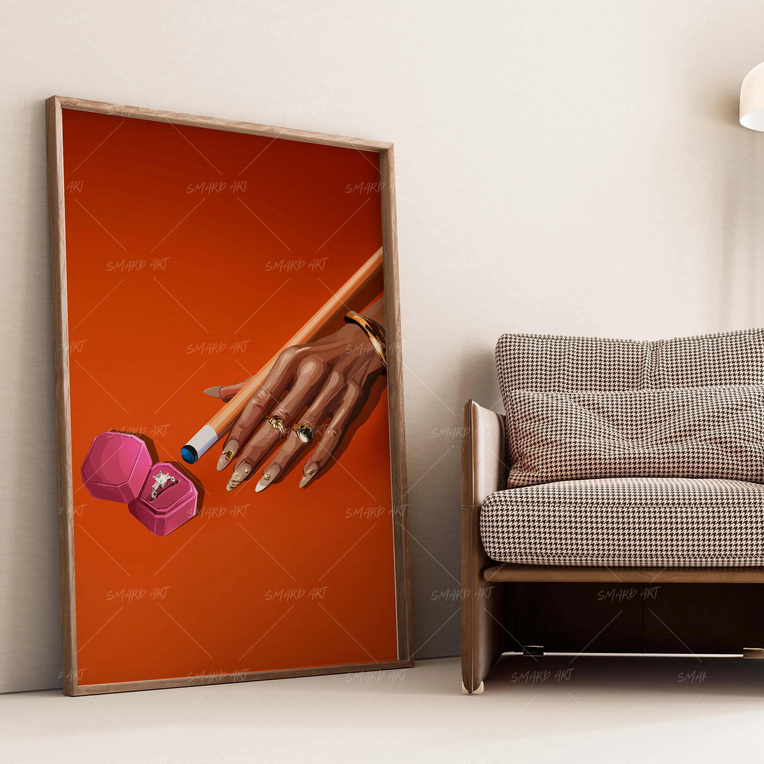 The Love Play-wall art print featuring decorative artistic design suitable for living rooms, offices, and schools by SmardArt. Elevate your space with Black wall art that speaks to culture, identity, and creativity. At Smard, we celebrate artistry made with melanin, bringing powerful and inspiring designs to life.