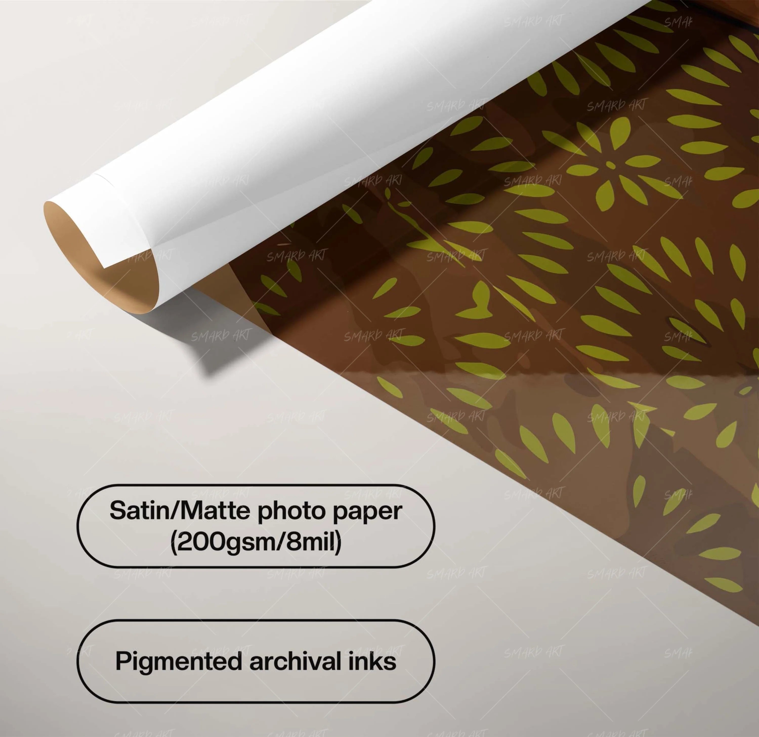 The Royal Wrap-wall art print featuring decorative artistic design suitable for living rooms, offices, and schools by SmardArt. Elevate your space with Black wall art that speaks to culture, identity, and creativity. At Smard, we celebrate artistry made with melanin, bringing powerful and inspiring designs to life.