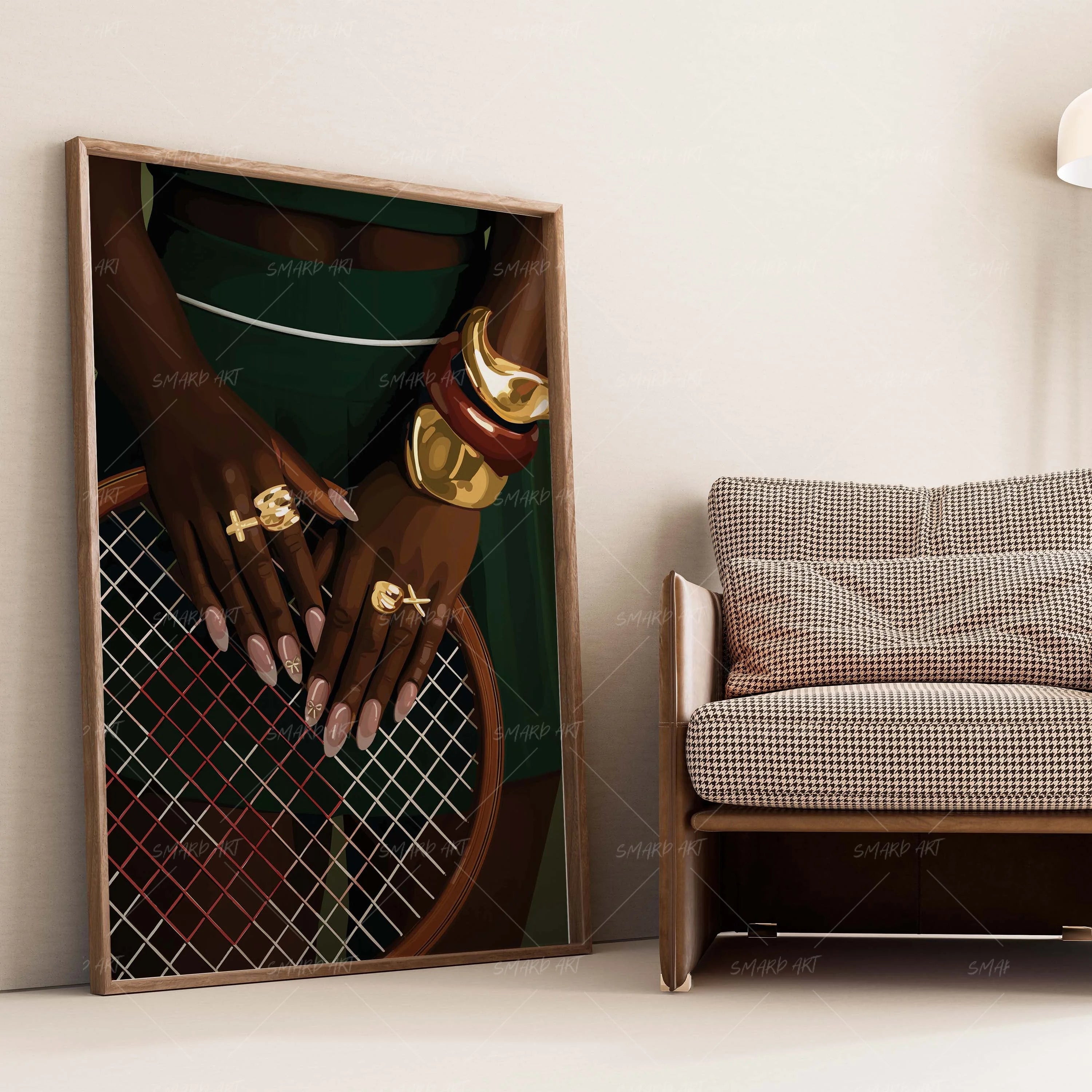 The Swing-wall art print featuring decorative artistic design suitable for living rooms, offices, and schools by SmardArt. Elevate your space with Black wall art that speaks to culture, identity, and creativity. At Smard, we celebrate artistry made with melanin, bringing powerful and inspiring designs to life.