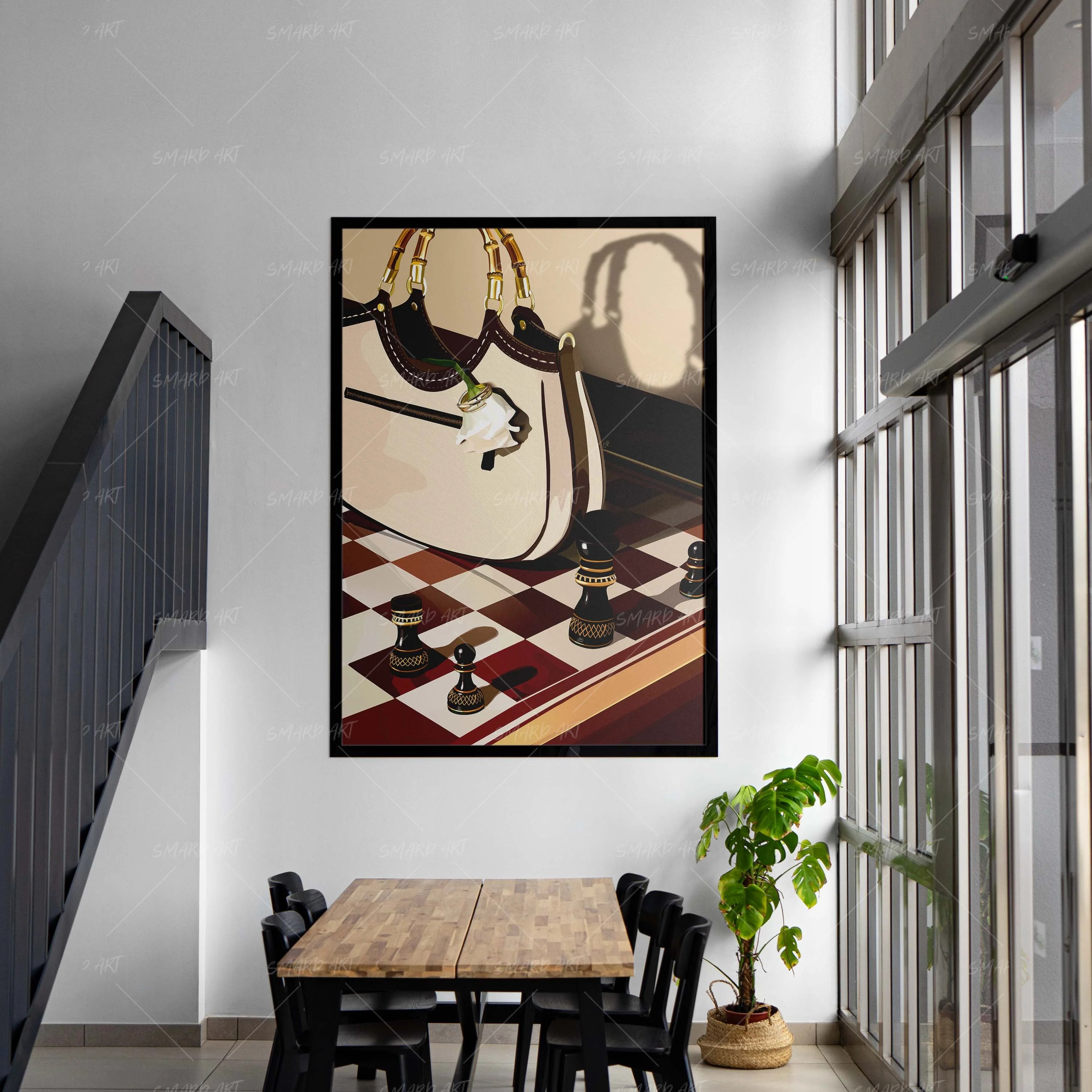 The Winning Move-wall art print featuring decorative artistic design suitable for living rooms, offices, and schools by SmardArt. Elevate your space with Black wall art that speaks to culture, identity, and creativity. At Smard, we celebrate artistry made with melanin, bringing powerful and inspiring designs to life.