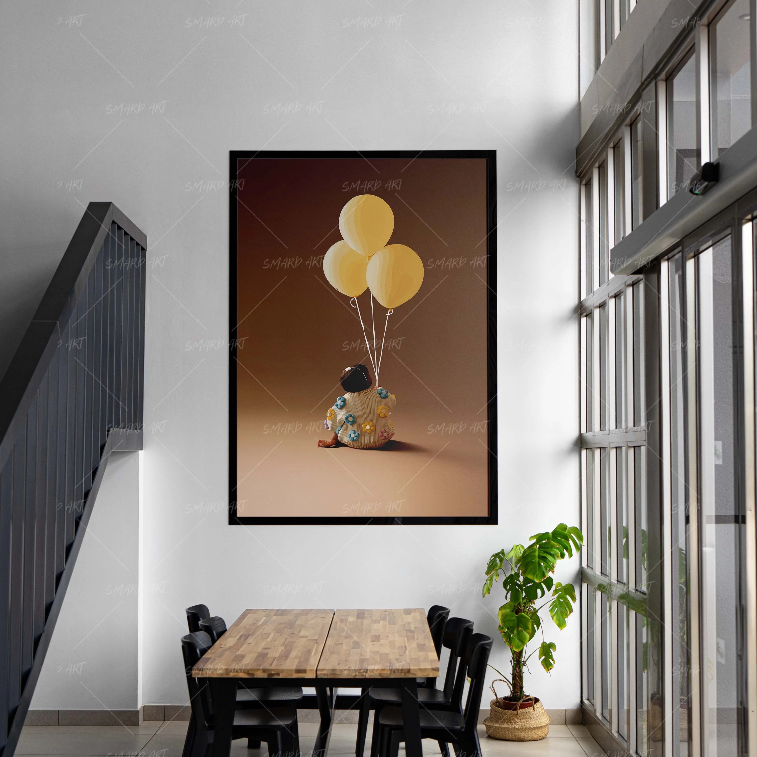 Tiny Joy-wall art print featuring decorative artistic design suitable for living rooms, offices, and schools by SmardArt. Elevate your space with Black wall art that speaks to culture, identity, and creativity. At Smard, we celebrate artistry made with melanin, bringing powerful and inspiring designs to life.
