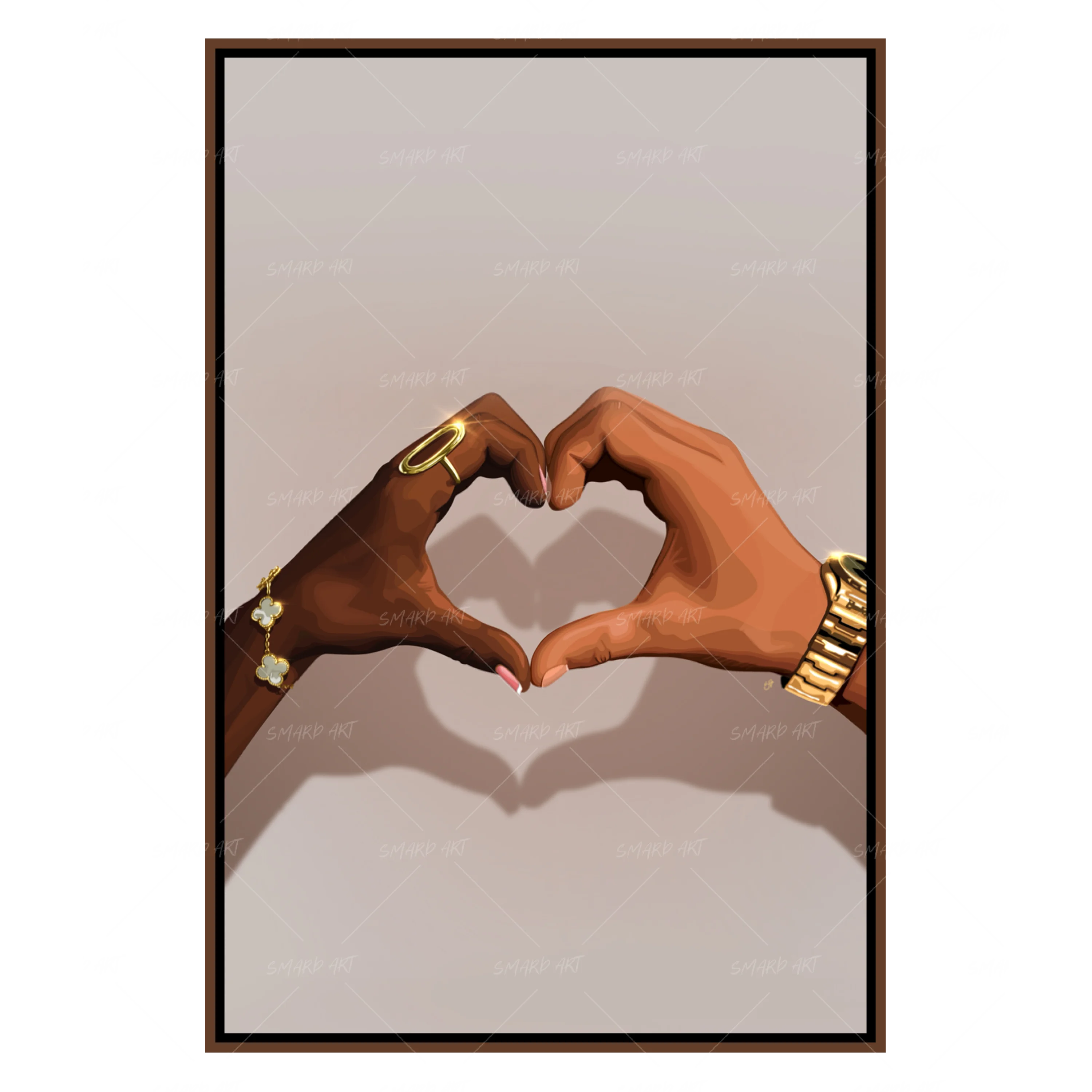 Touch & Tell-wall art print featuring decorative artistic design suitable for living rooms, offices, and schools by SmardArt. Elevate your space with Black wall art that speaks to culture, identity, and creativity. At Smard, we celebrate artistry made with melanin, bringing powerful and inspiring designs to life.