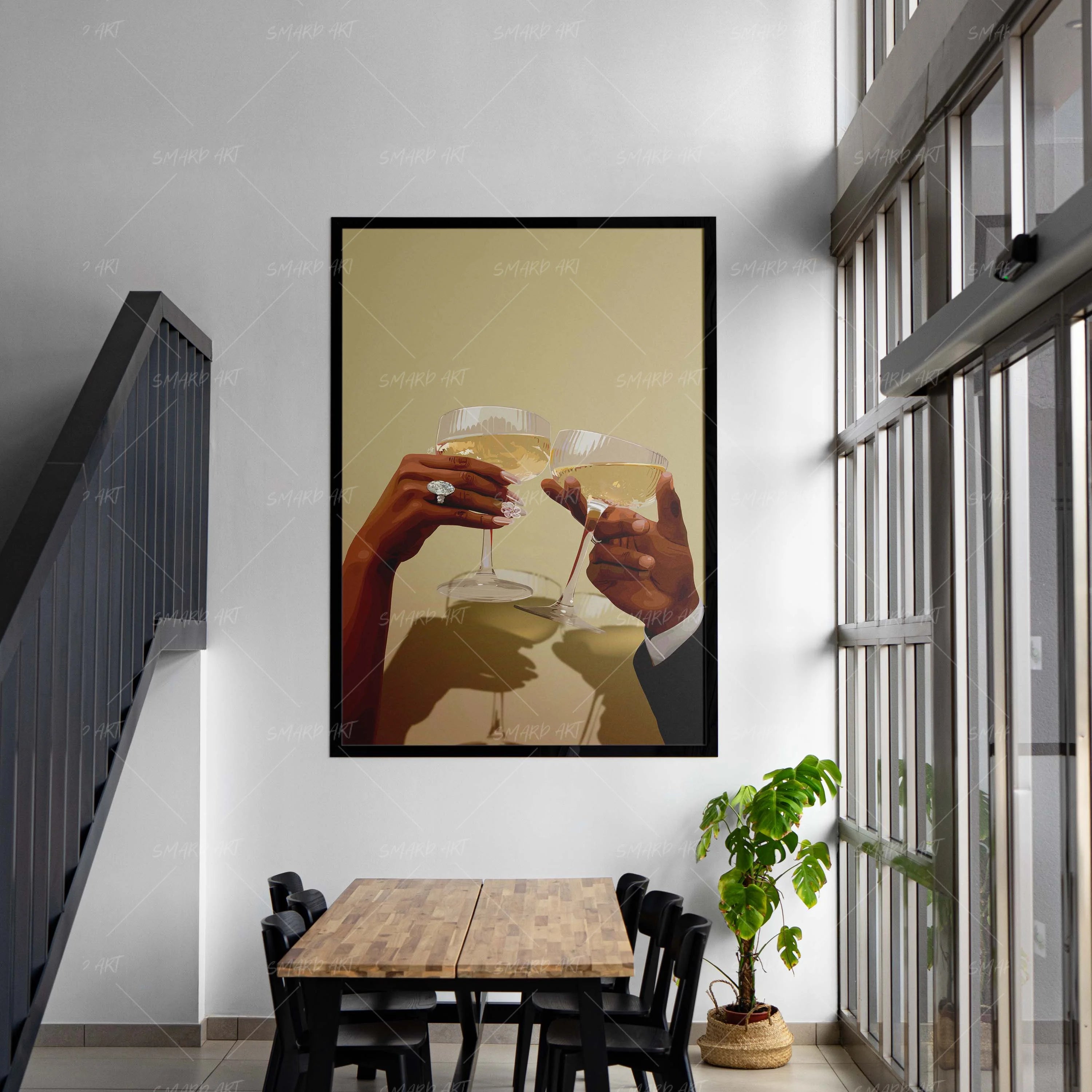 To Us-wall art print featuring decorative artistic design suitable for living rooms, offices, and schools by SmardArt. Elevate your space with Black wall art that speaks to culture, identity, and creativity. At Smard, we celebrate artistry made with melanin, bringing powerful and inspiring designs to life.