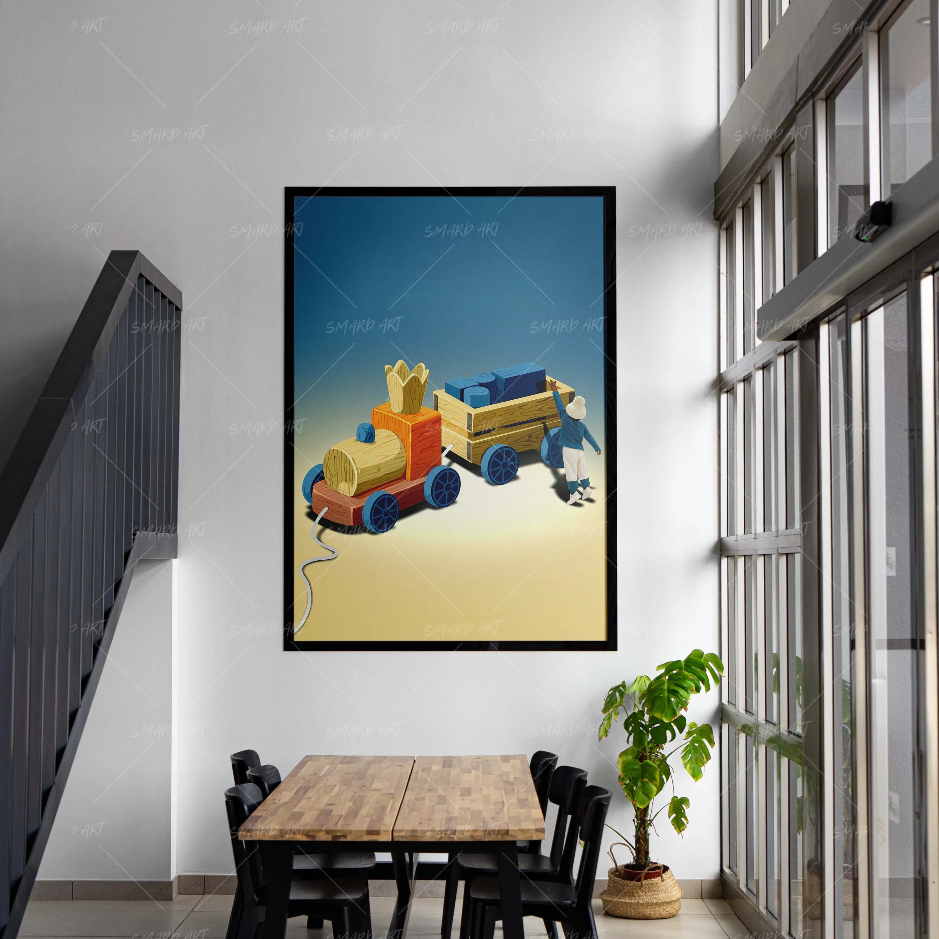 Track Tales-wall art print featuring decorative artistic design suitable for living rooms, offices, and schools by SmardArt. Elevate your space with Black wall art that speaks to culture, identity, and creativity. At Smard, we celebrate artistry made with melanin, bringing powerful and inspiring designs to life.
