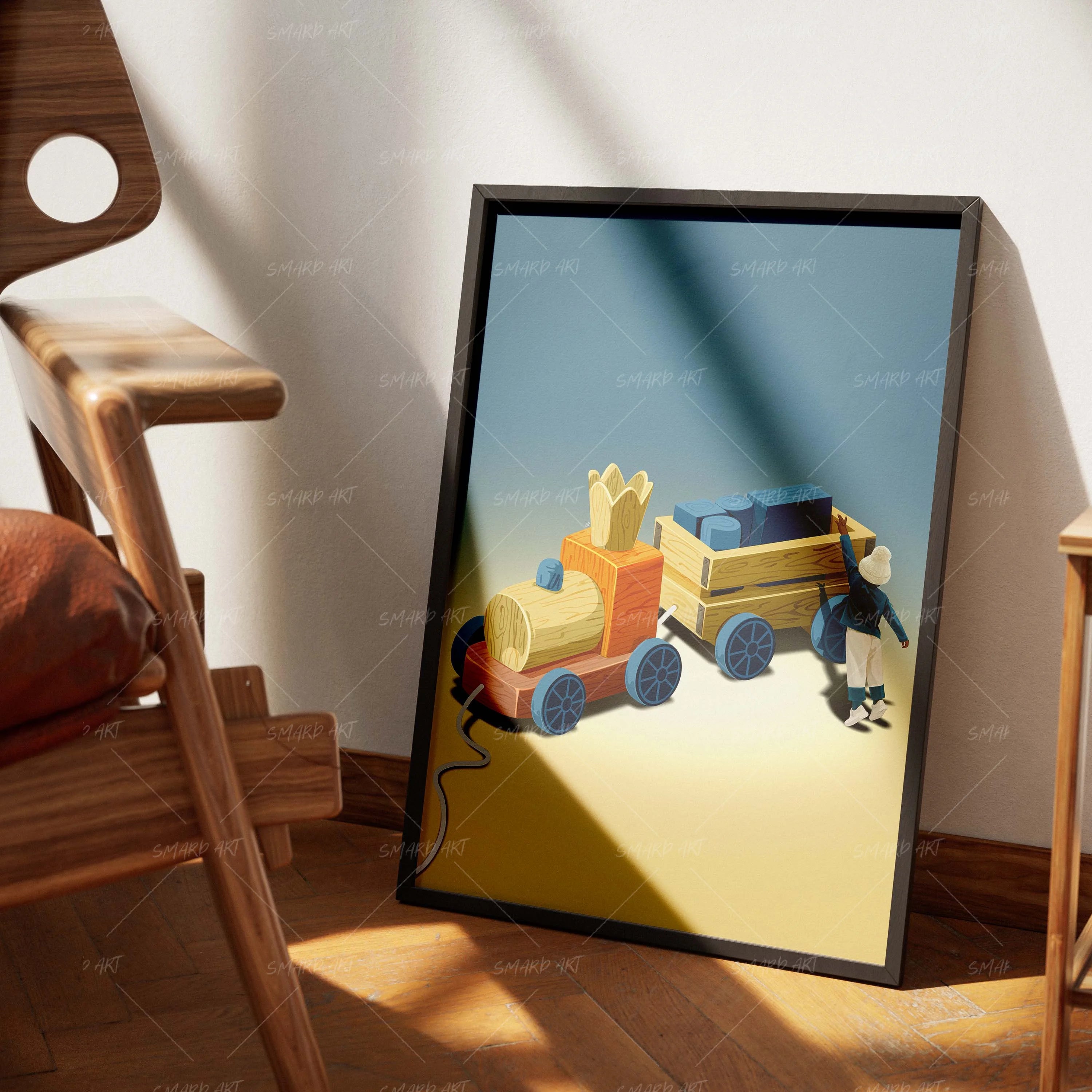 Track Tales-wall art print featuring decorative artistic design suitable for living rooms, offices, and schools by SmardArt. Elevate your space with Black wall art that speaks to culture, identity, and creativity. At Smard, we celebrate artistry made with melanin, bringing powerful and inspiring designs to life.