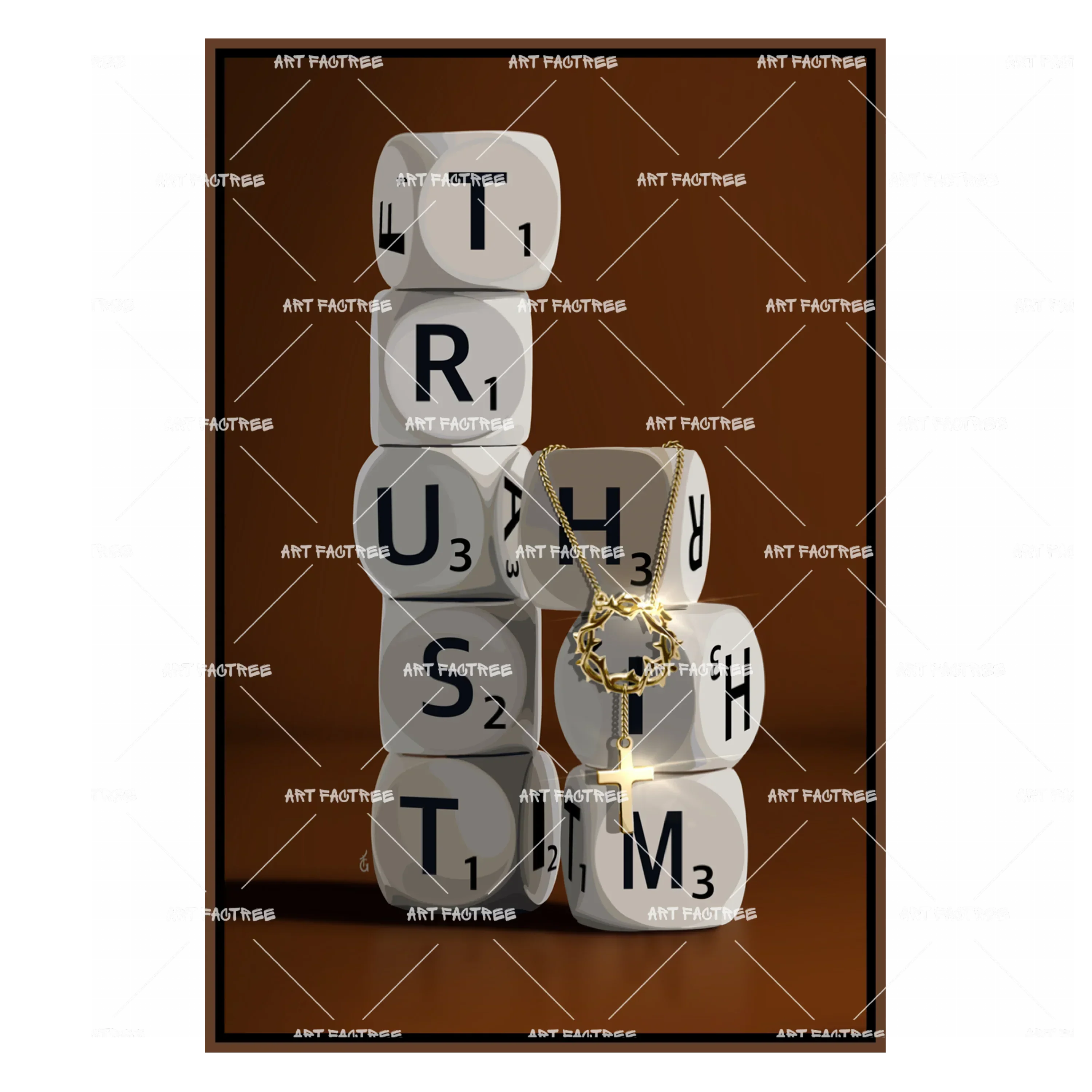Trust Him (Smard X Anaya)-wall art print featuring decorative artistic design suitable for living rooms, offices, and schools by SmardArt. Elevate your space with Black wall art that speaks to culture, identity, and creativity. At Smard, we celebrate artistry made with melanin, bringing powerful and inspiring designs to life.