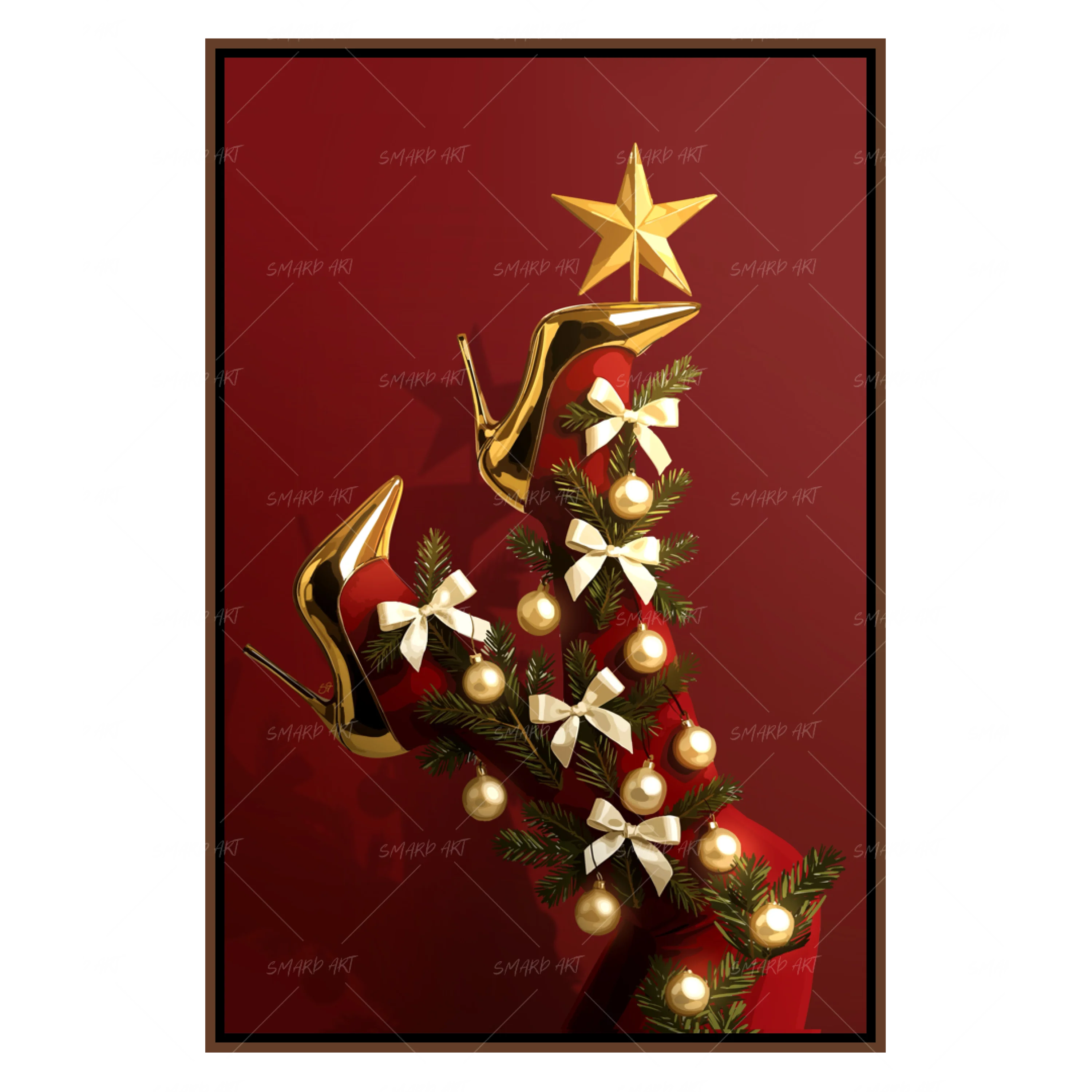 Twinkled Grace-wall art print featuring decorative artistic design suitable for living rooms, offices, and schools by SmardArt. Elevate your space with Black wall art that speaks to culture, identity, and creativity. At Smard, we celebrate artistry made with melanin, bringing powerful and inspiring designs to life.