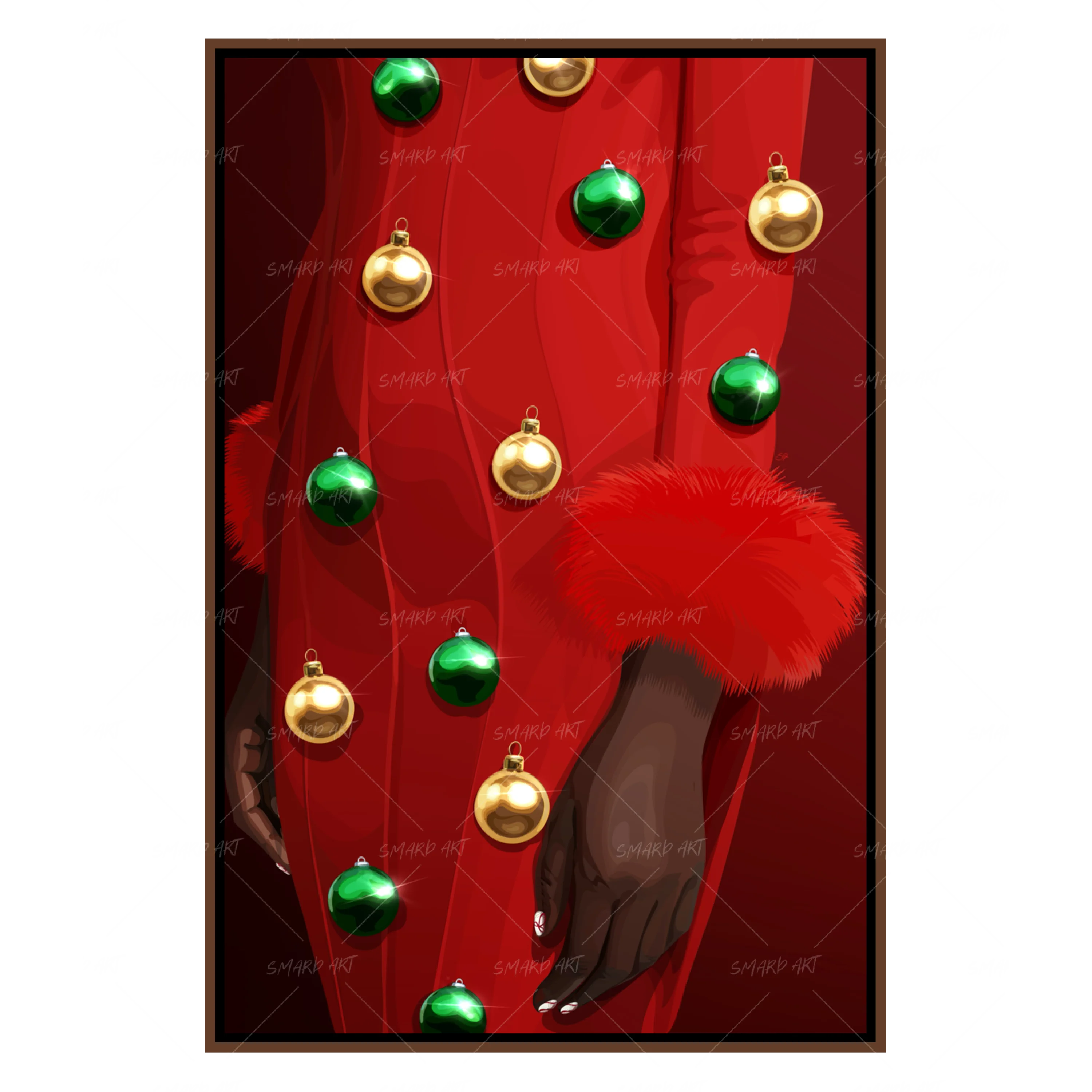 Twinkle Dress-wall art print featuring decorative artistic design suitable for living rooms, offices, and schools by SmardArt. Elevate your space with Black wall art that speaks to culture, identity, and creativity. At Smard, we celebrate artistry made with melanin, bringing powerful and inspiring designs to life.