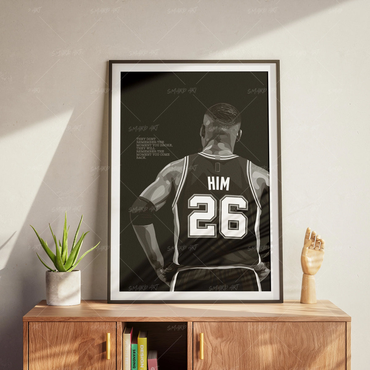 The Come Back (B/W)-wall art print featuring decorative artistic design suitable for living rooms, offices, and schools by SmardArt. Elevate your space with Black wall art that speaks to culture, identity, and creativity. At Smard, we celebrate artistry made with melanin, bringing powerful and inspiring designs to life.