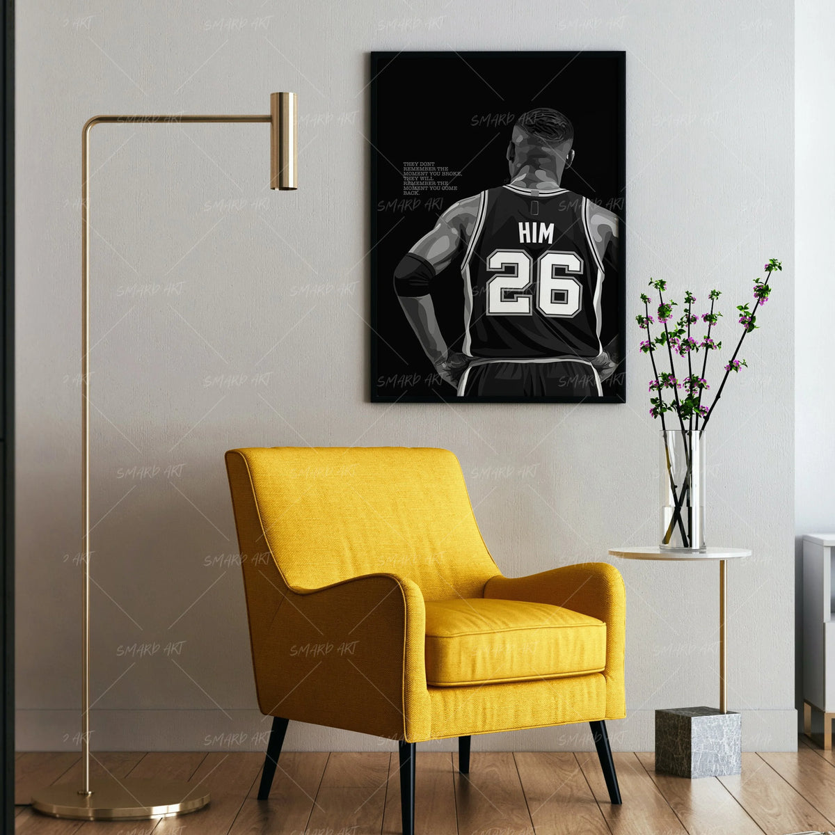 The Come Back (B/W)-wall art print featuring decorative artistic design suitable for living rooms, offices, and schools by SmardArt. Elevate your space with Black wall art that speaks to culture, identity, and creativity. At Smard, we celebrate artistry made with melanin, bringing powerful and inspiring designs to life.