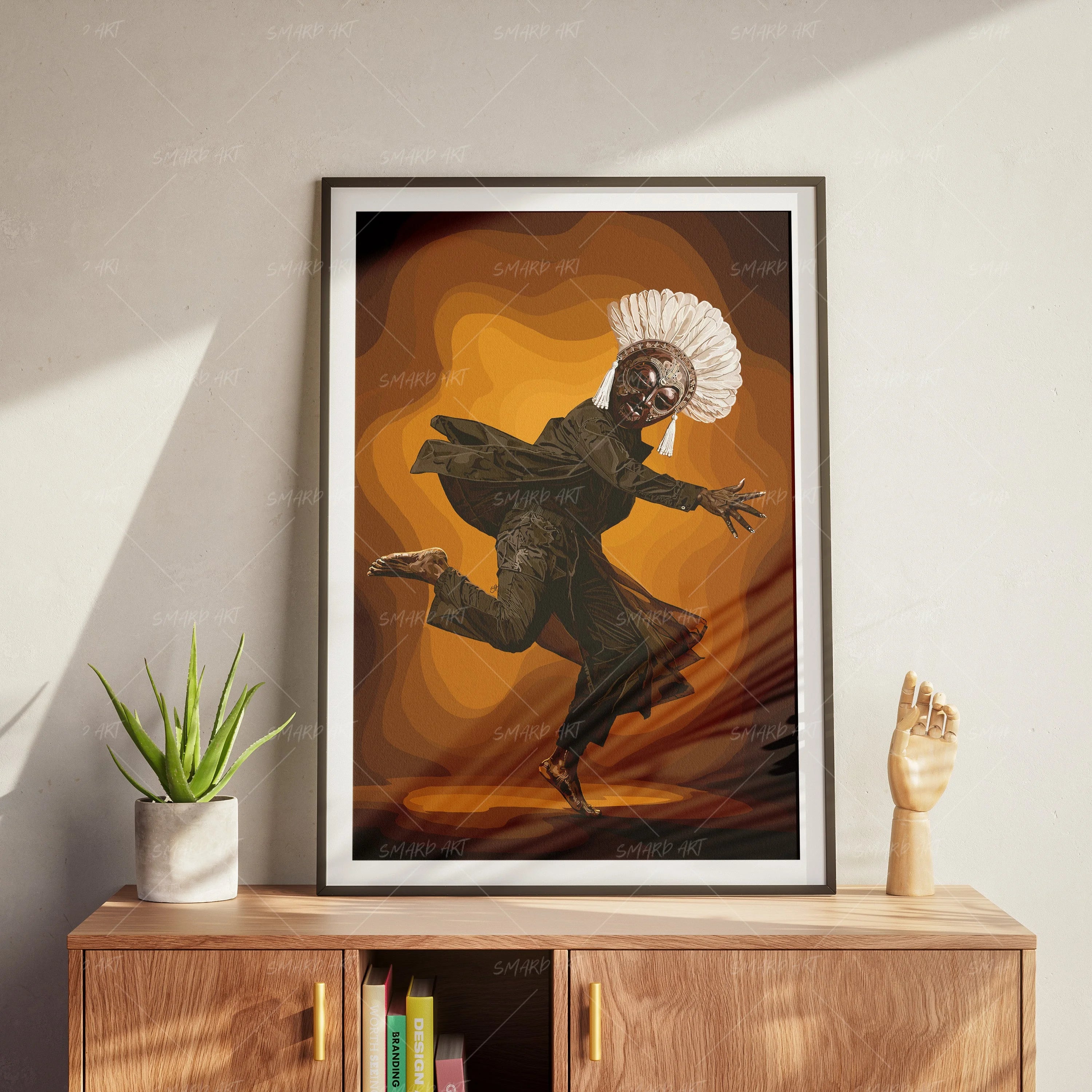 The Hidden Tempo-wall art print featuring decorative artistic design suitable for living rooms, offices, and schools by SmardArt. Elevate your space with Black wall art that speaks to culture, identity, and creativity. At Smard, we celebrate artistry made with melanin, bringing powerful and inspiring designs to life.