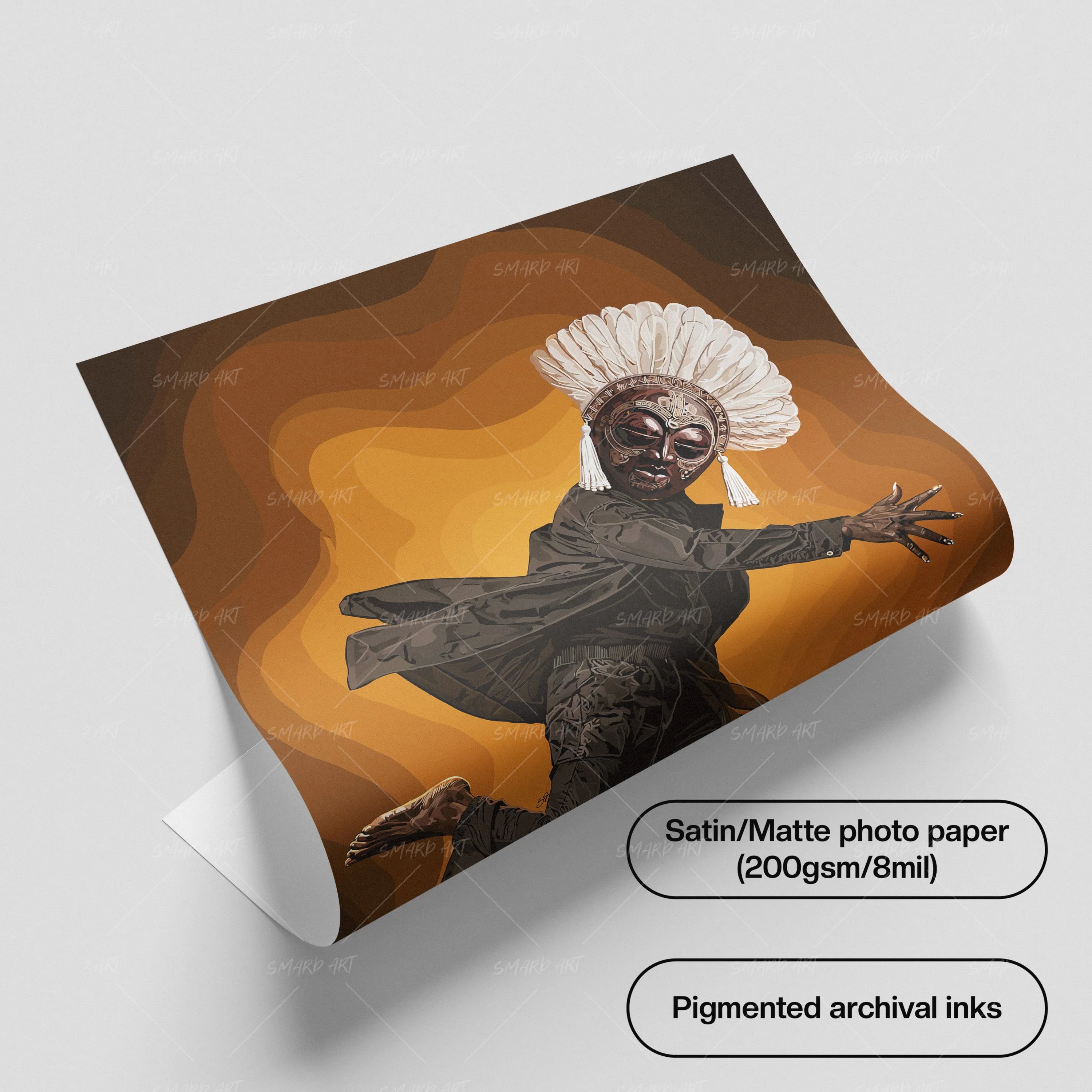 The Hidden Tempo-wall art print featuring decorative artistic design suitable for living rooms, offices, and schools by SmardArt. Elevate your space with Black wall art that speaks to culture, identity, and creativity. At Smard, we celebrate artistry made with melanin, bringing powerful and inspiring designs to life.