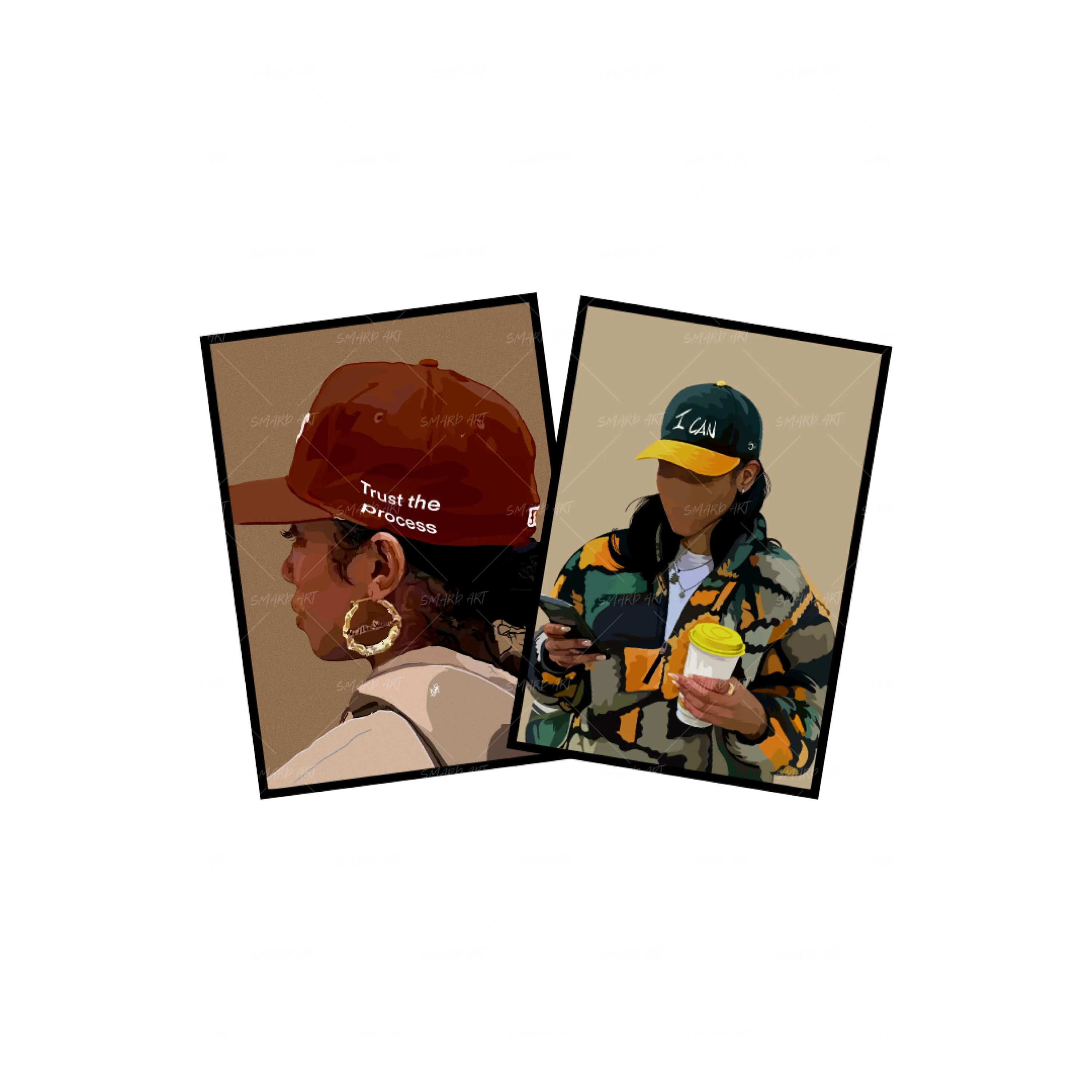 Art Print Bundle :Trust the Process + Cool Kid