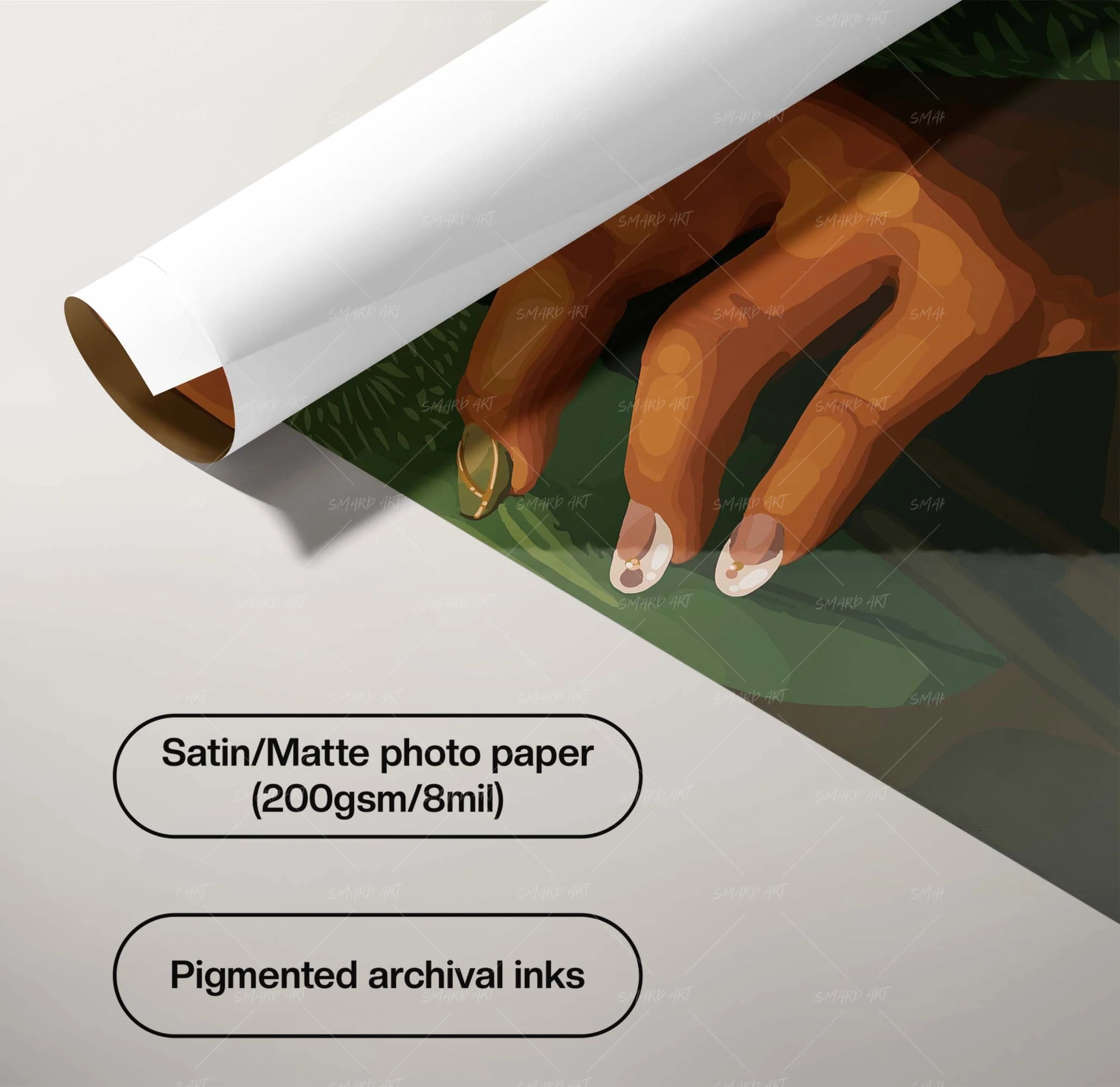 Voice Unveiled-wall art print featuring decorative artistic design suitable for living rooms, offices, and schools by SmardArt. Elevate your space with Black wall art that speaks to culture, identity, and creativity. At Smard, we celebrate artistry made with melanin, bringing powerful and inspiring designs to life.