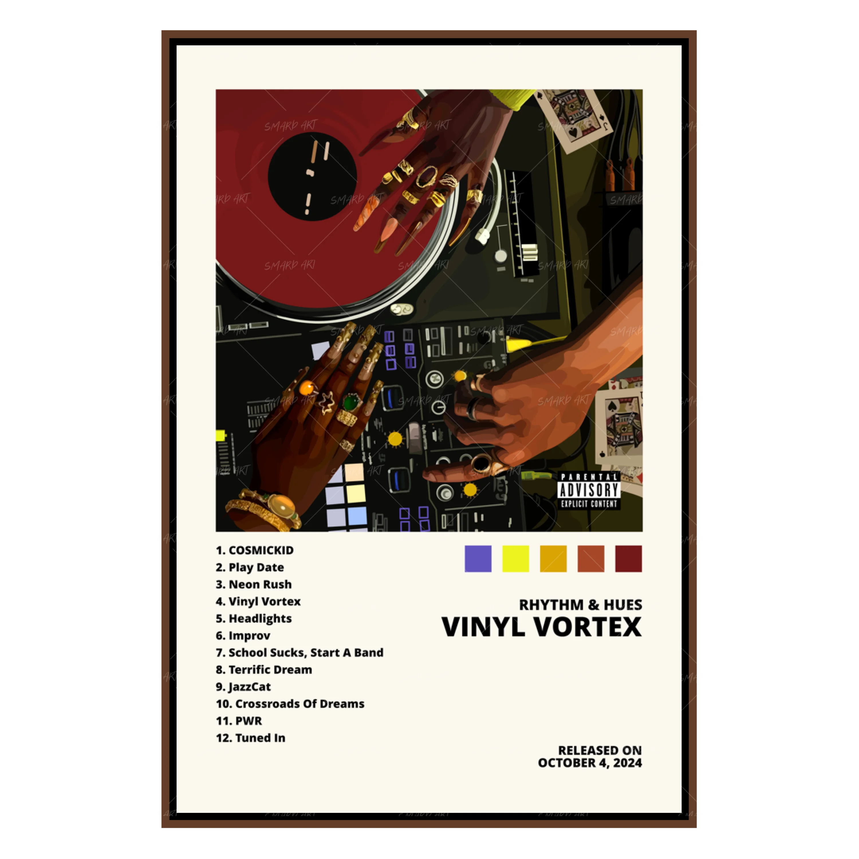 Vinyl Vortex Poster-Smard