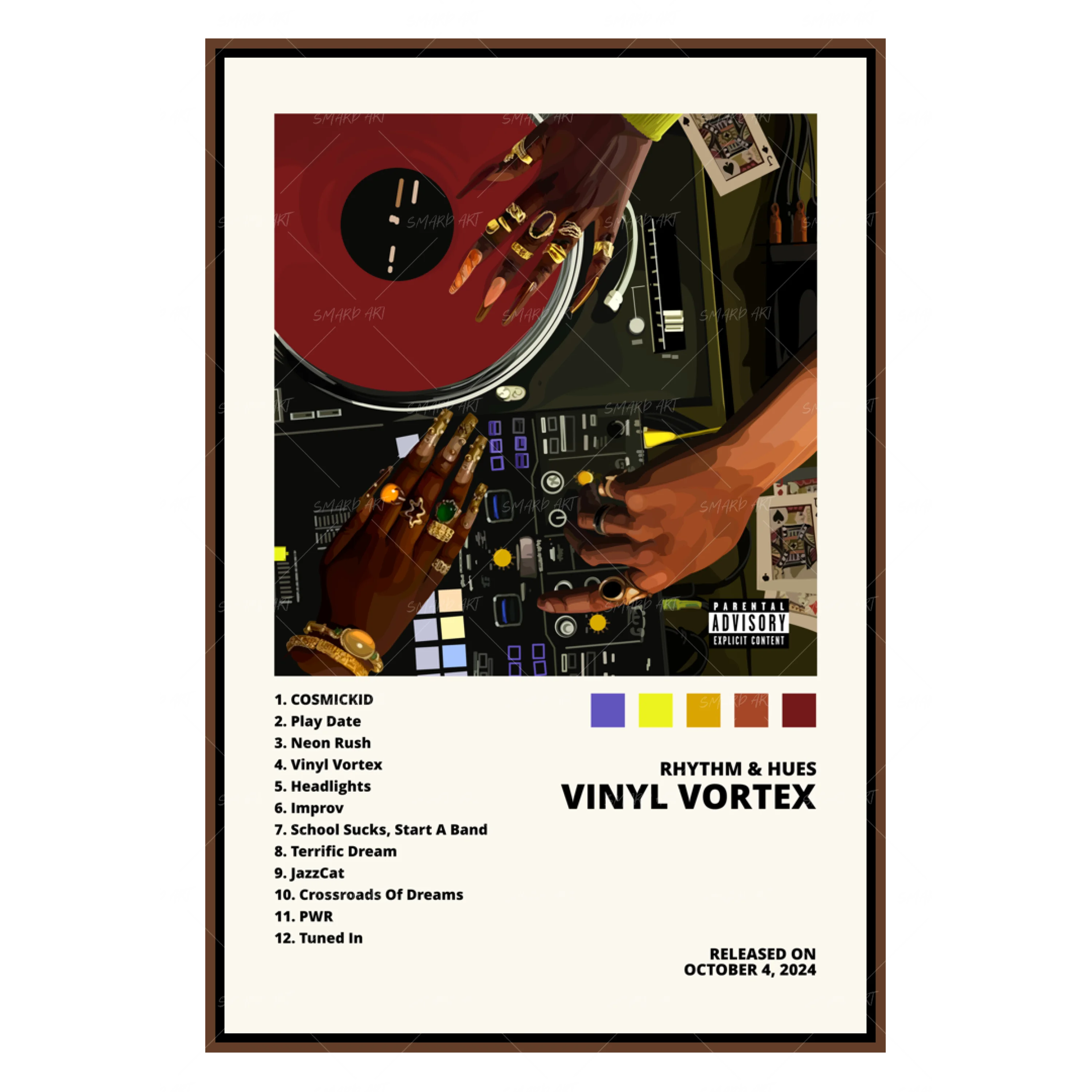 Vinyl Vortex Poster-Smard