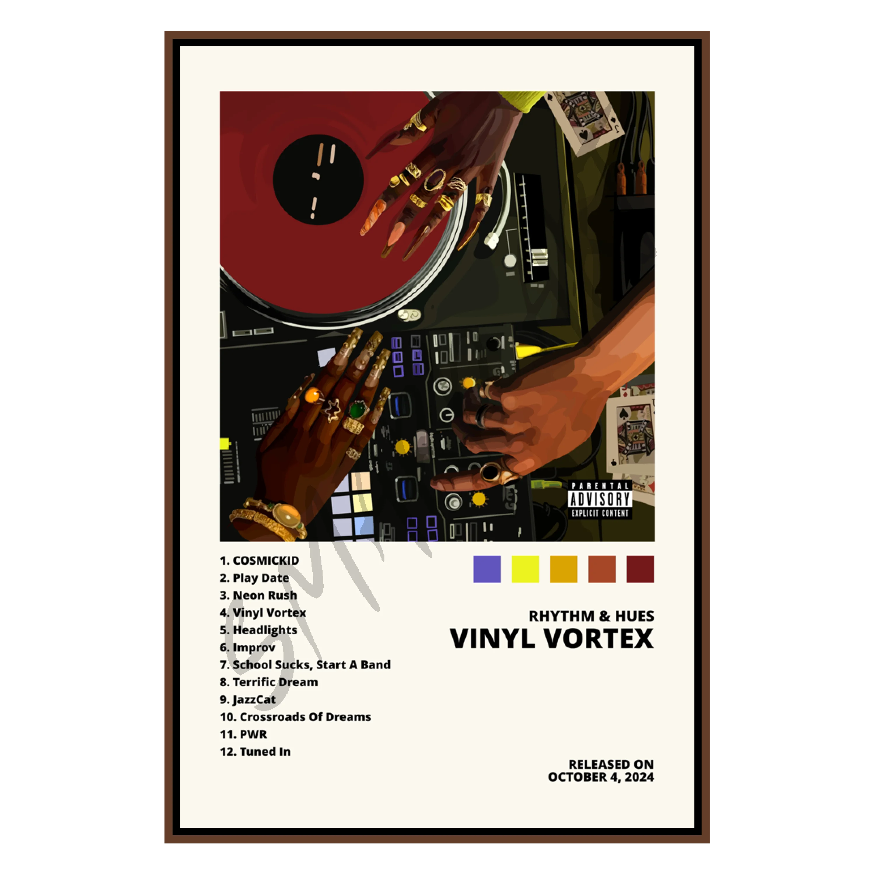 Vinyl Vortex Poster-Smard