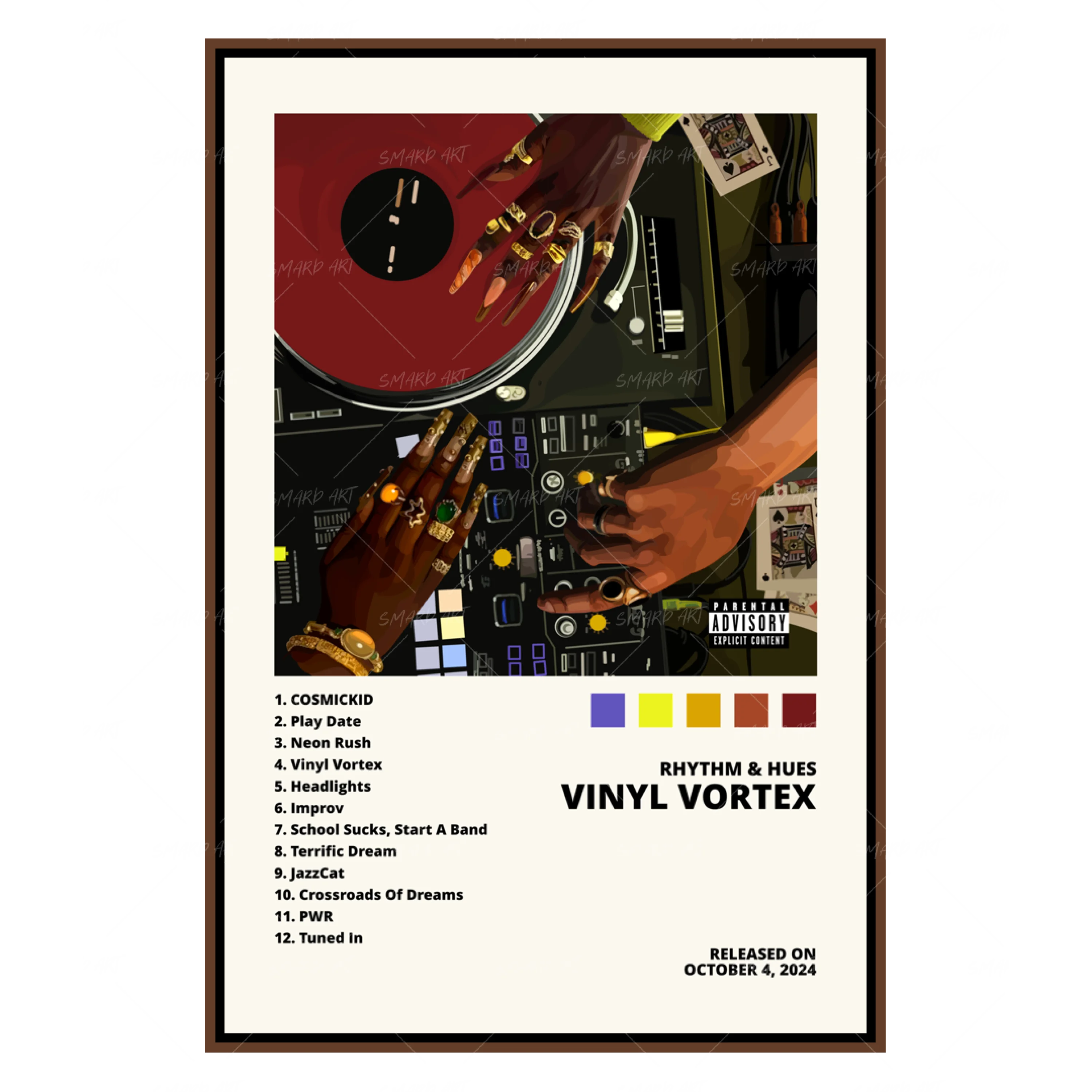 Vinyl Vortex Poster-Smard