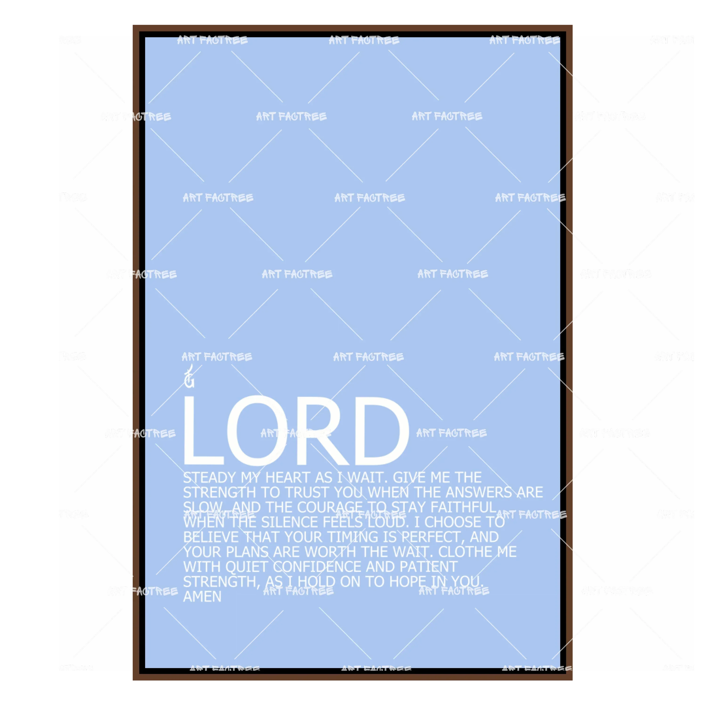Waiting Season Prayer (Smard X Anaya)-wall art print featuring decorative artistic design suitable for living rooms, offices, and schools by SmardArt. Elevate your space with Black wall art that speaks to culture, identity, and creativity. At Smard, we celebrate artistry made with melanin, bringing powerful and inspiring designs to life.