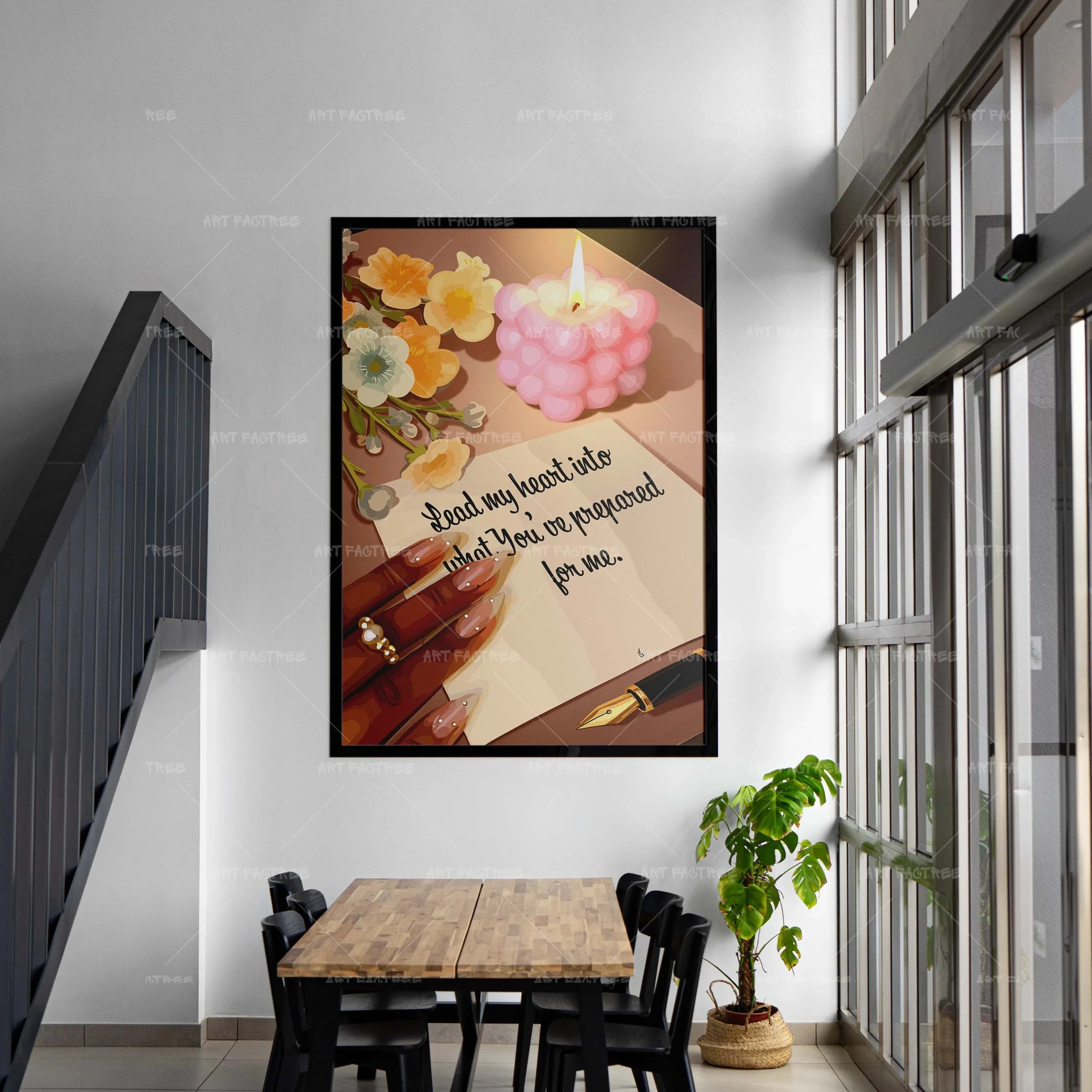 Where He Leads (Smard X Anaya)-wall art print featuring decorative artistic design suitable for living rooms, offices, and schools by SmardArt. Elevate your space with Black wall art that speaks to culture, identity, and creativity. At Smard, we celebrate artistry made with melanin, bringing powerful and inspiring designs to life.