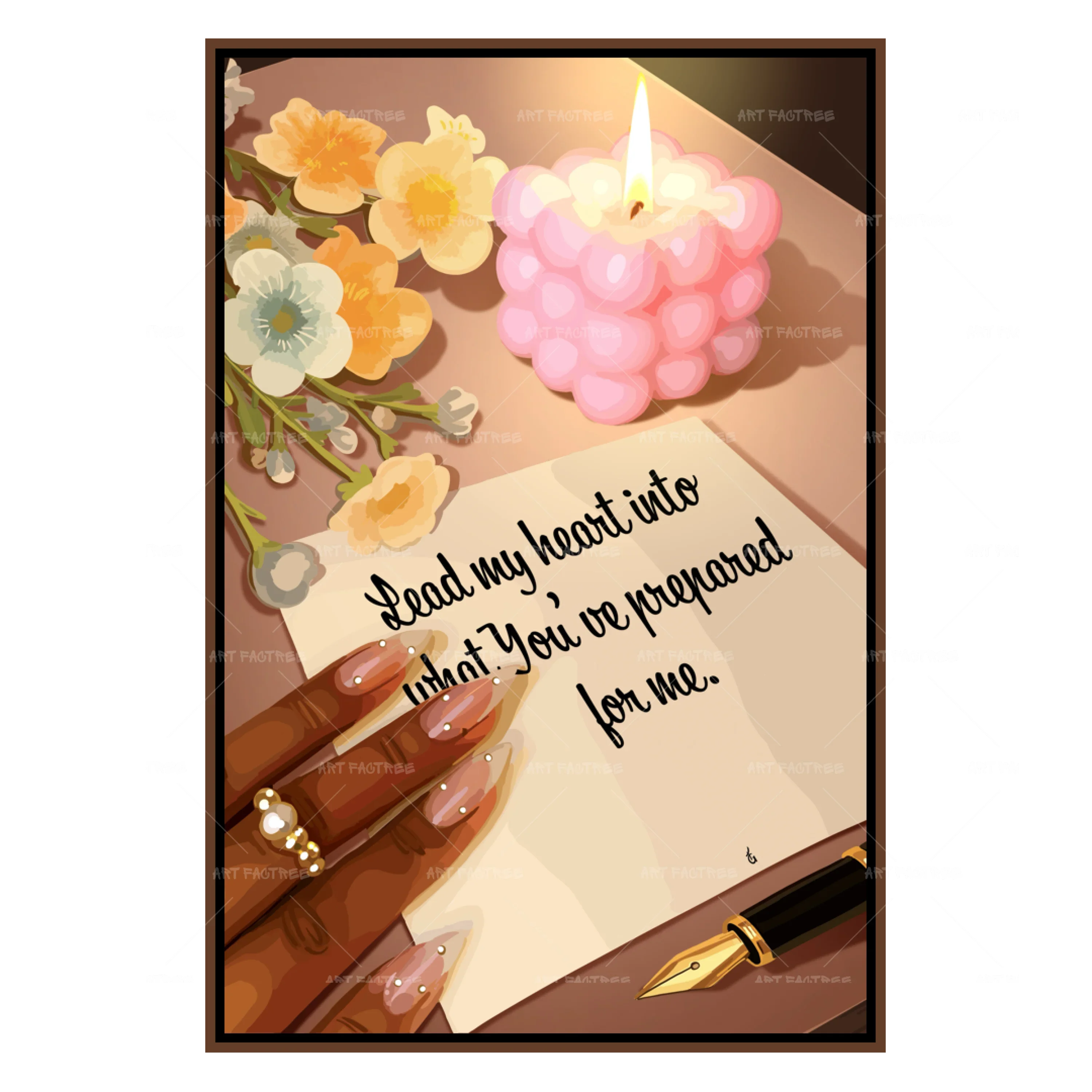 Where He Leads (Smard X Anaya)-wall art print featuring decorative artistic design suitable for living rooms, offices, and schools by SmardArt. Elevate your space with Black wall art that speaks to culture, identity, and creativity. At Smard, we celebrate artistry made with melanin, bringing powerful and inspiring designs to life.