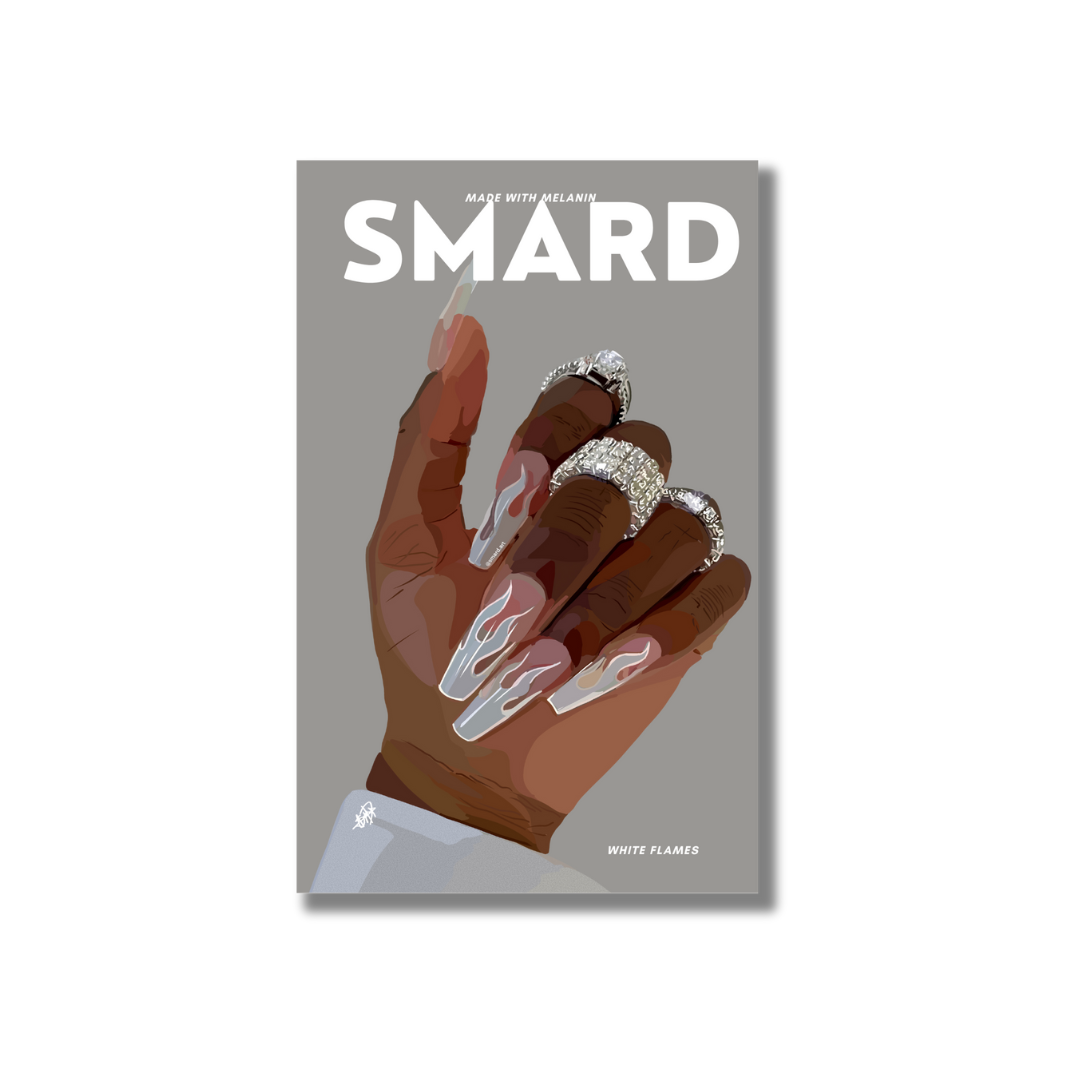 White Flames - Decorative Storage Book