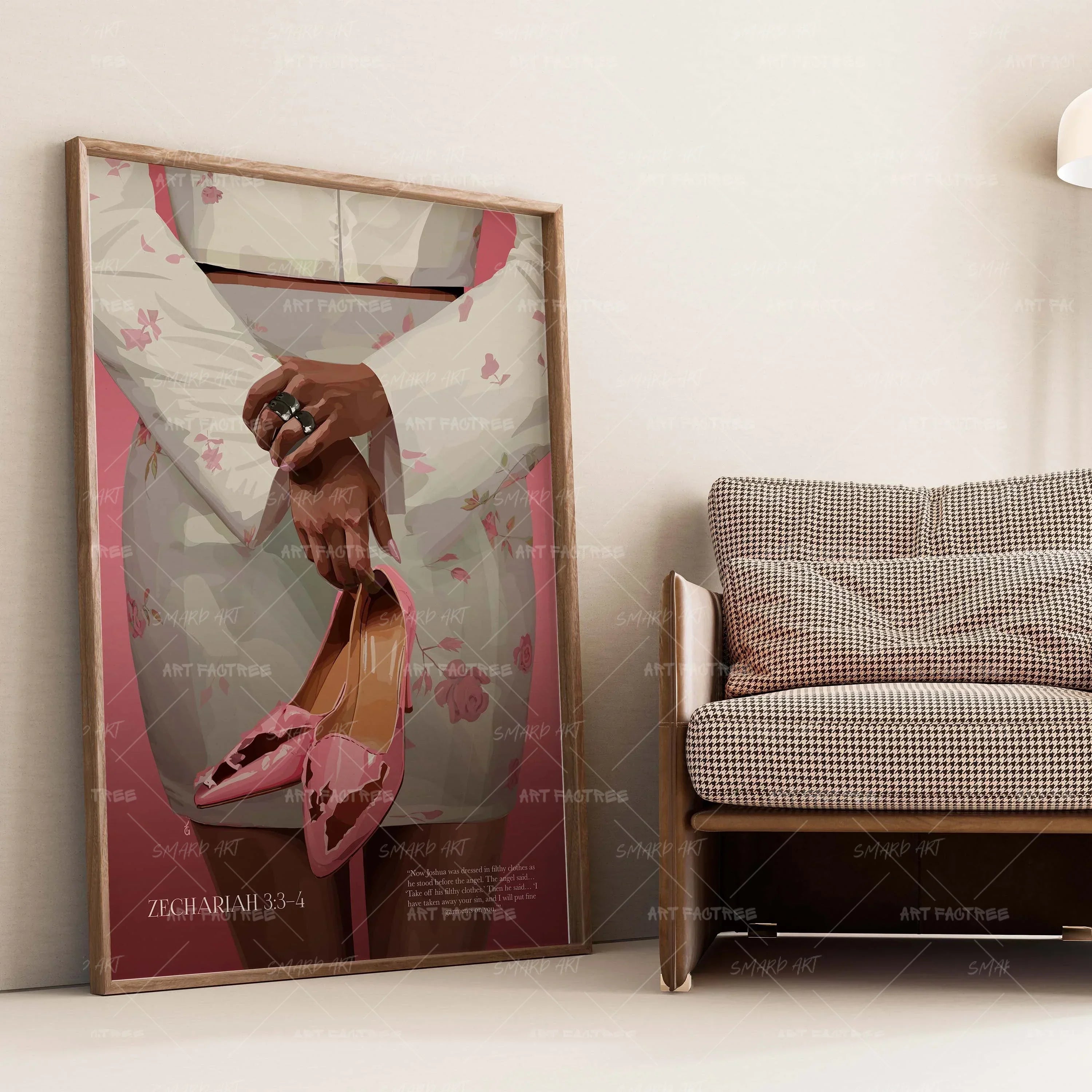 Zechariah 3:3-4-wall art print featuring decorative artistic design suitable for living rooms, offices, and schools by SmardArt. Elevate your space with Black wall art that speaks to culture, identity, and creativity. At Smard, we celebrate artistry made with melanin, bringing powerful and inspiring designs to life.