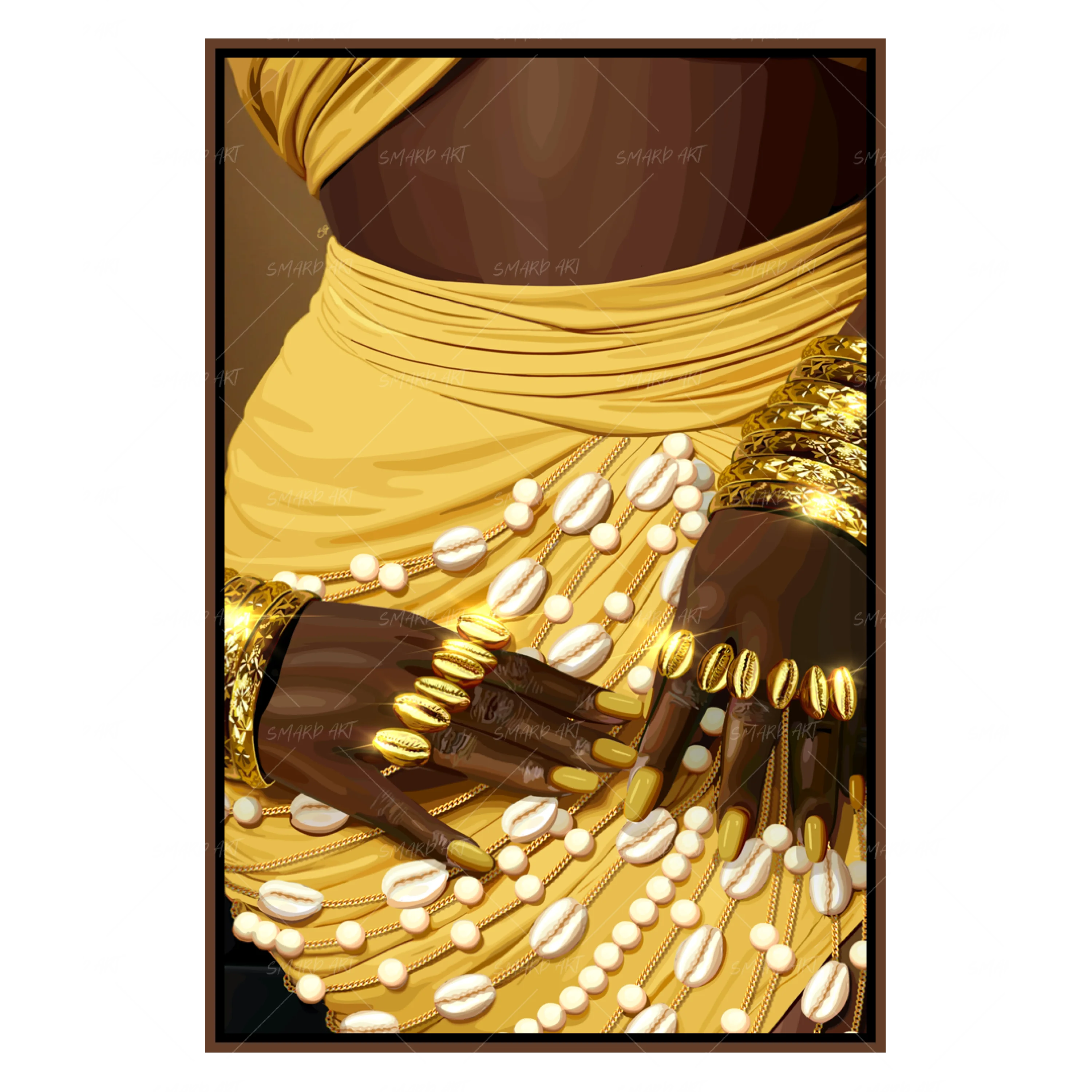 Zuri-wall art print featuring decorative artistic design suitable for living rooms, offices, and schools by SmardArt. Elevate your space with Black wall art that speaks to culture, identity, and creativity. At Smard, we celebrate artistry made with melanin, bringing powerful and inspiring designs to life.