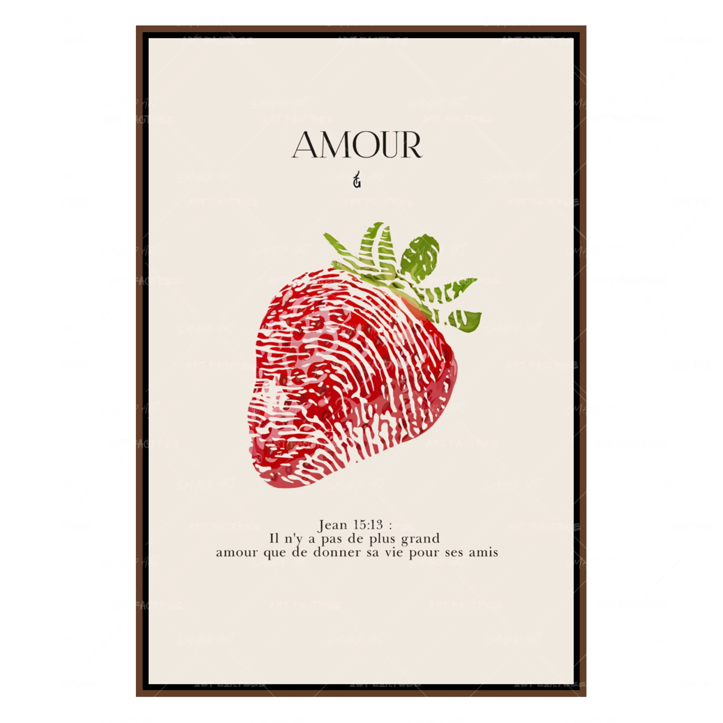 Amour-wall art print featuring decorative artistic design suitable for living rooms, offices, and schools by SmardArt. Elevate your space with Black wall art that speaks to culture, identity, and creativity. At Smard, we celebrate artistry made with melanin, bringing powerful and inspiring designs to life.