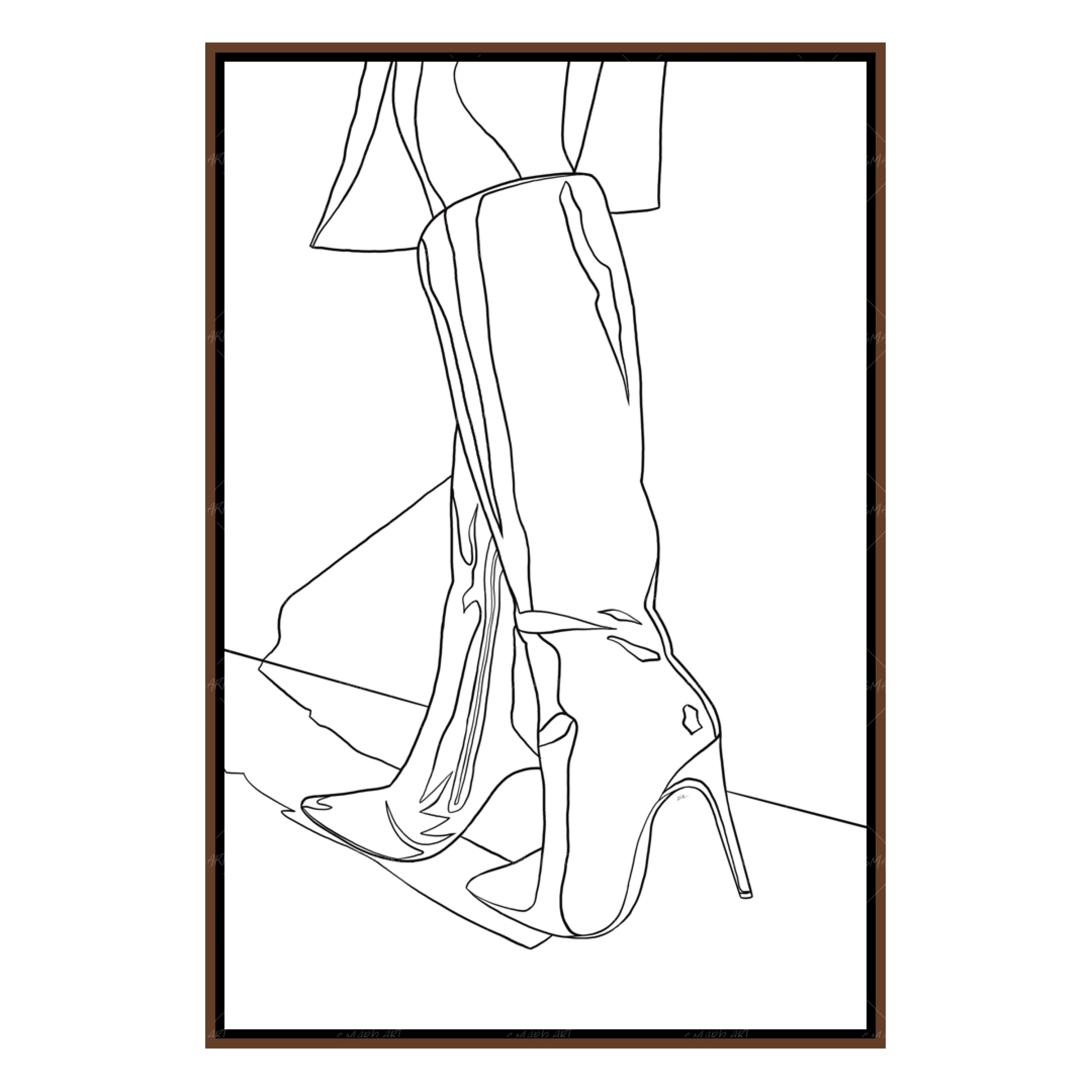 Blue Boots Lineart (Smard X Anaya)-Smard