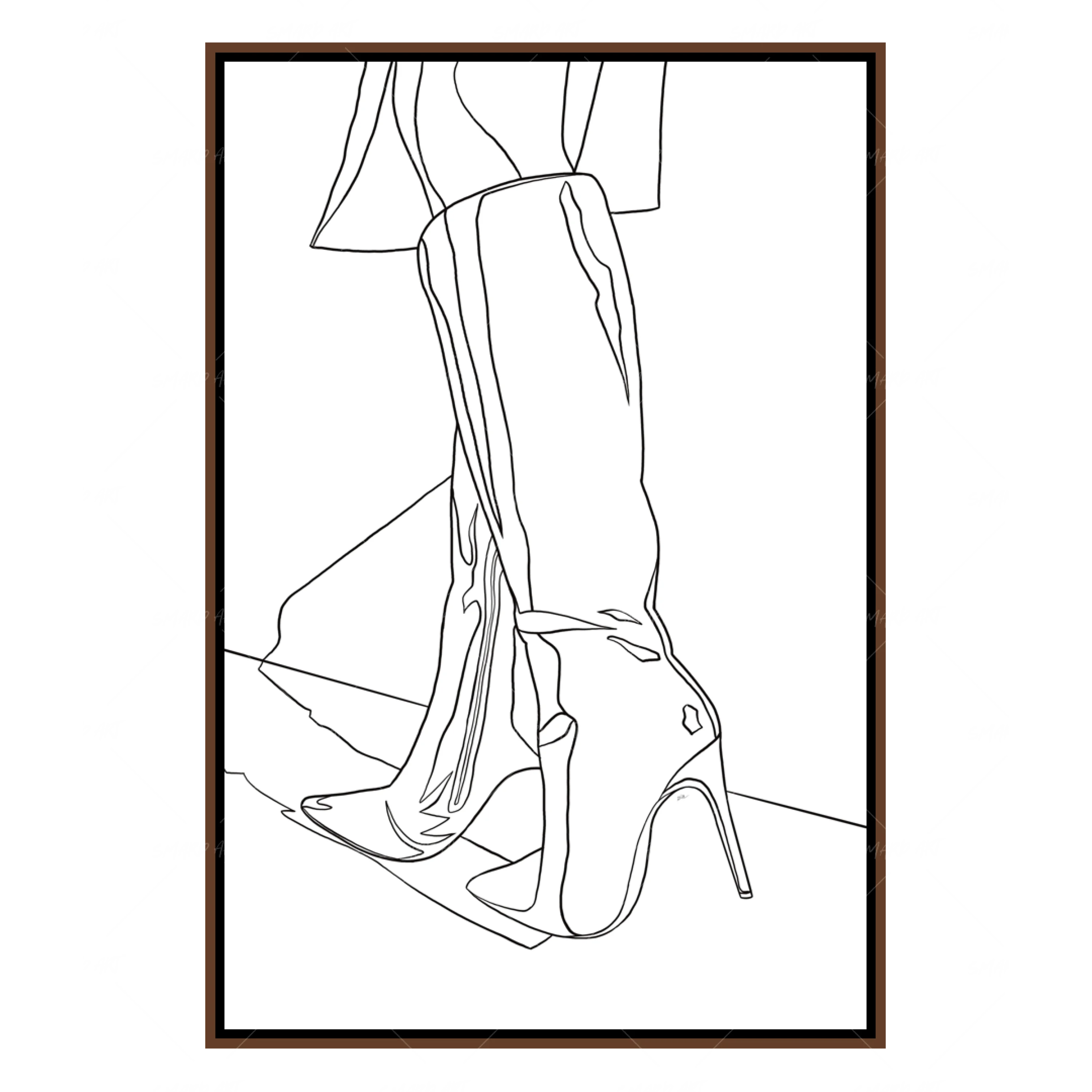 Blue Boots Lineart (Smard X Anaya)-Smard