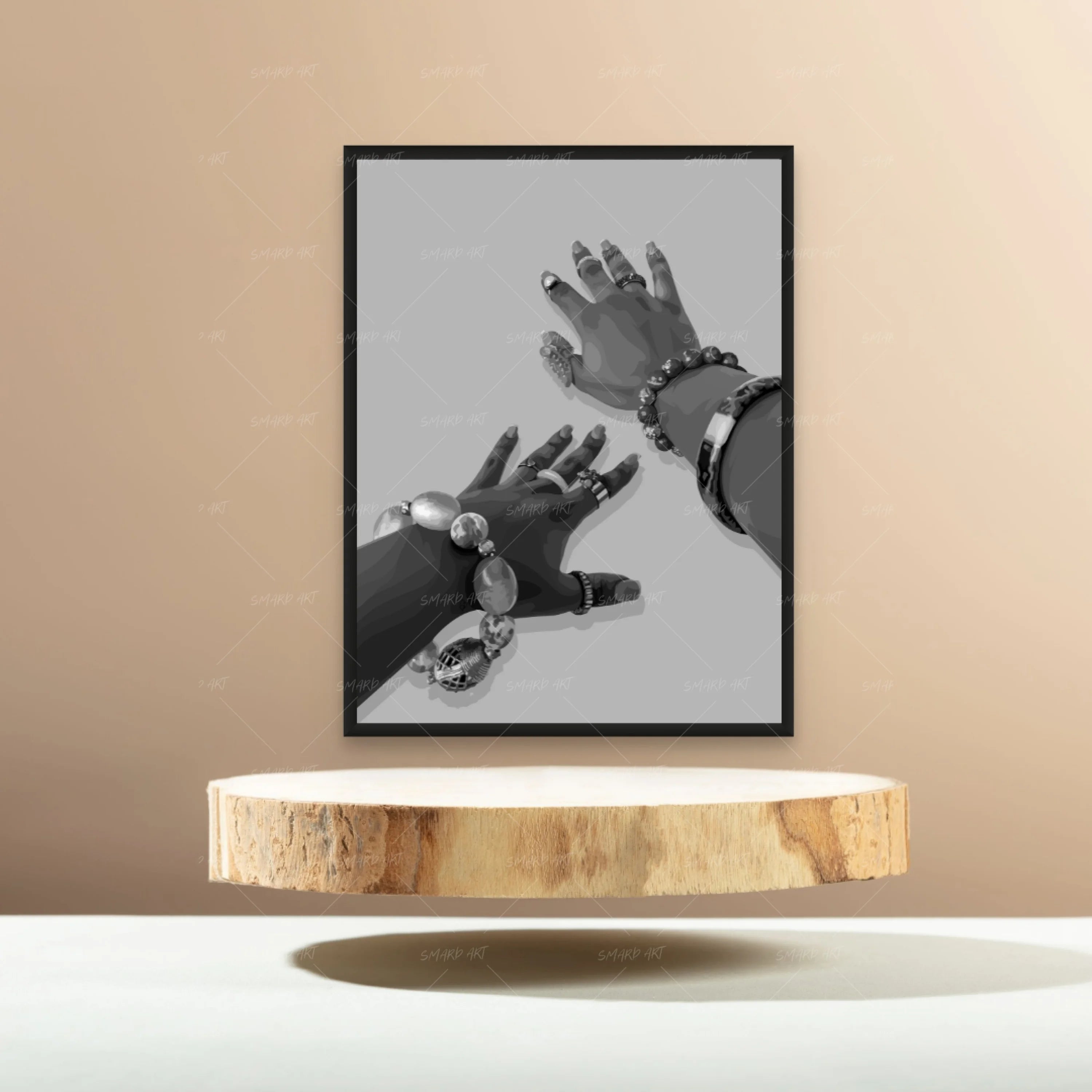 Colourful Jewels B&W-Smard