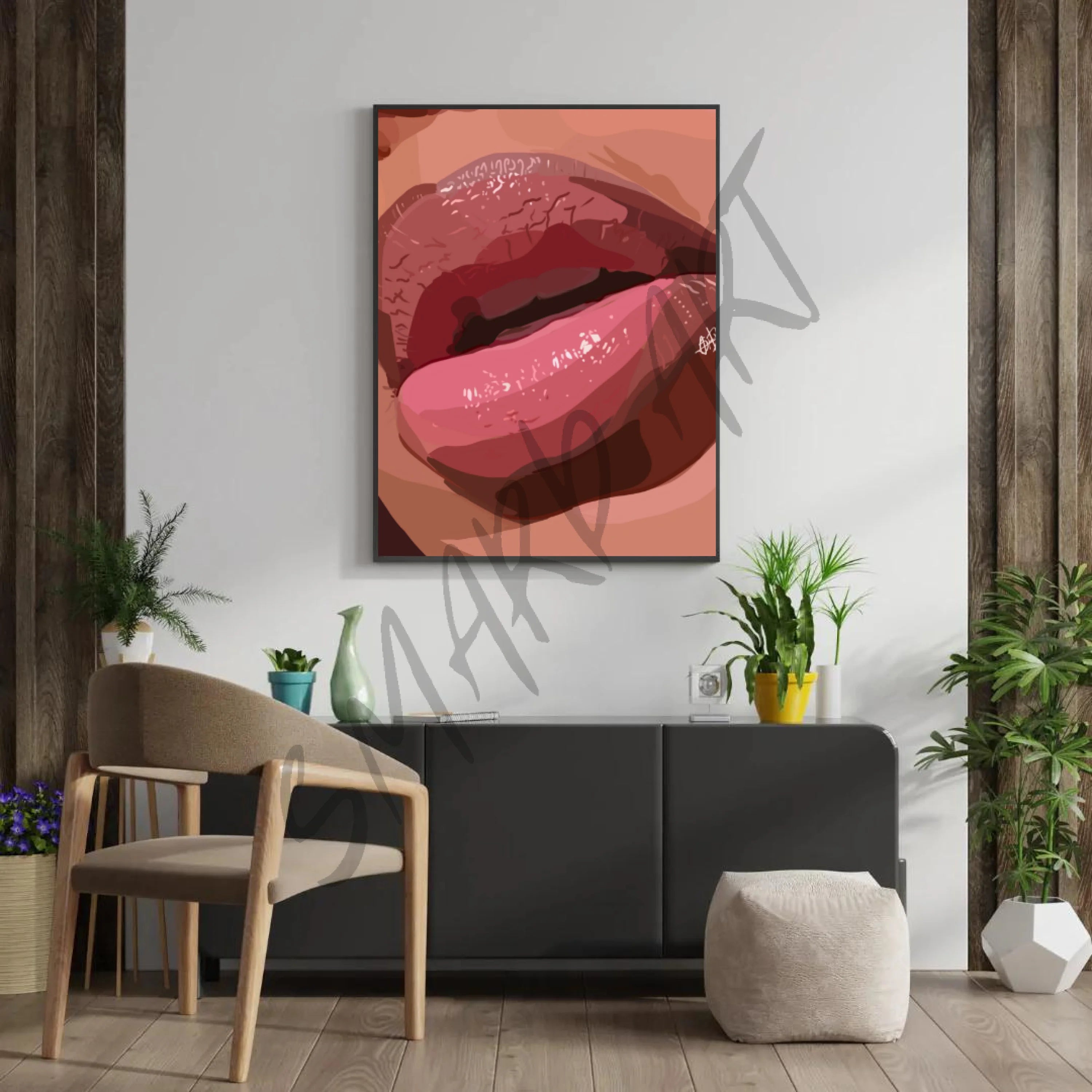 GLOSSY LIPS 2-8×10-Print-SmardArt-Wall Art