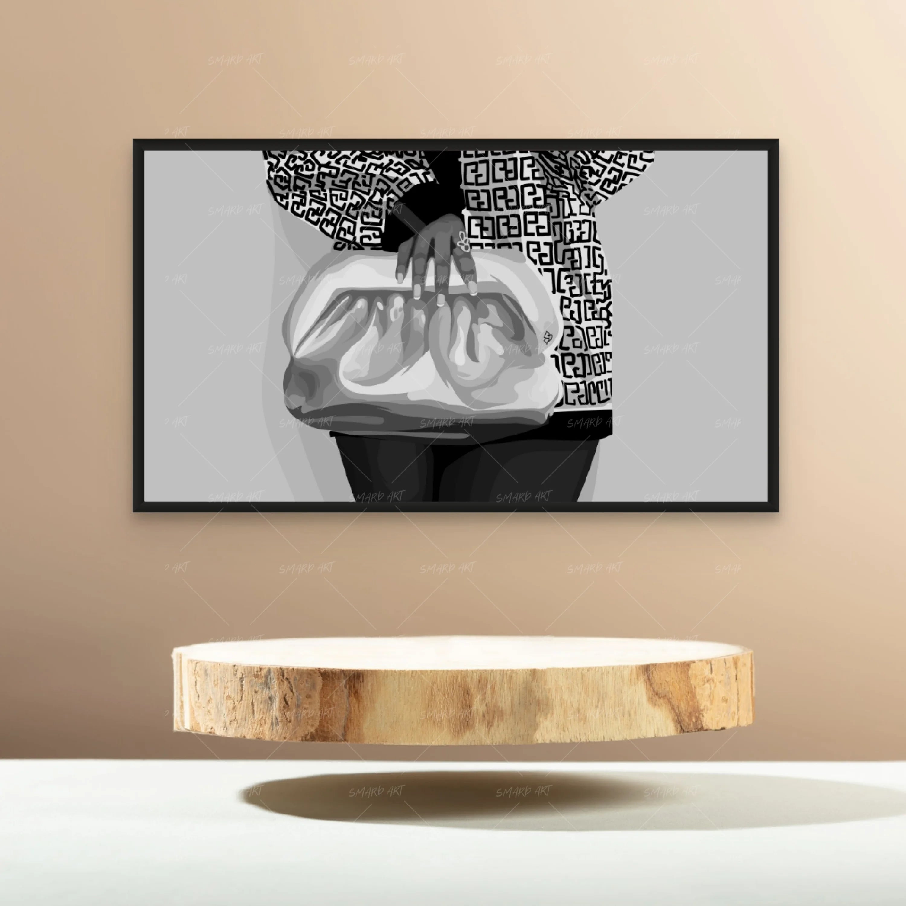 Hold My Purse B&W-Smard