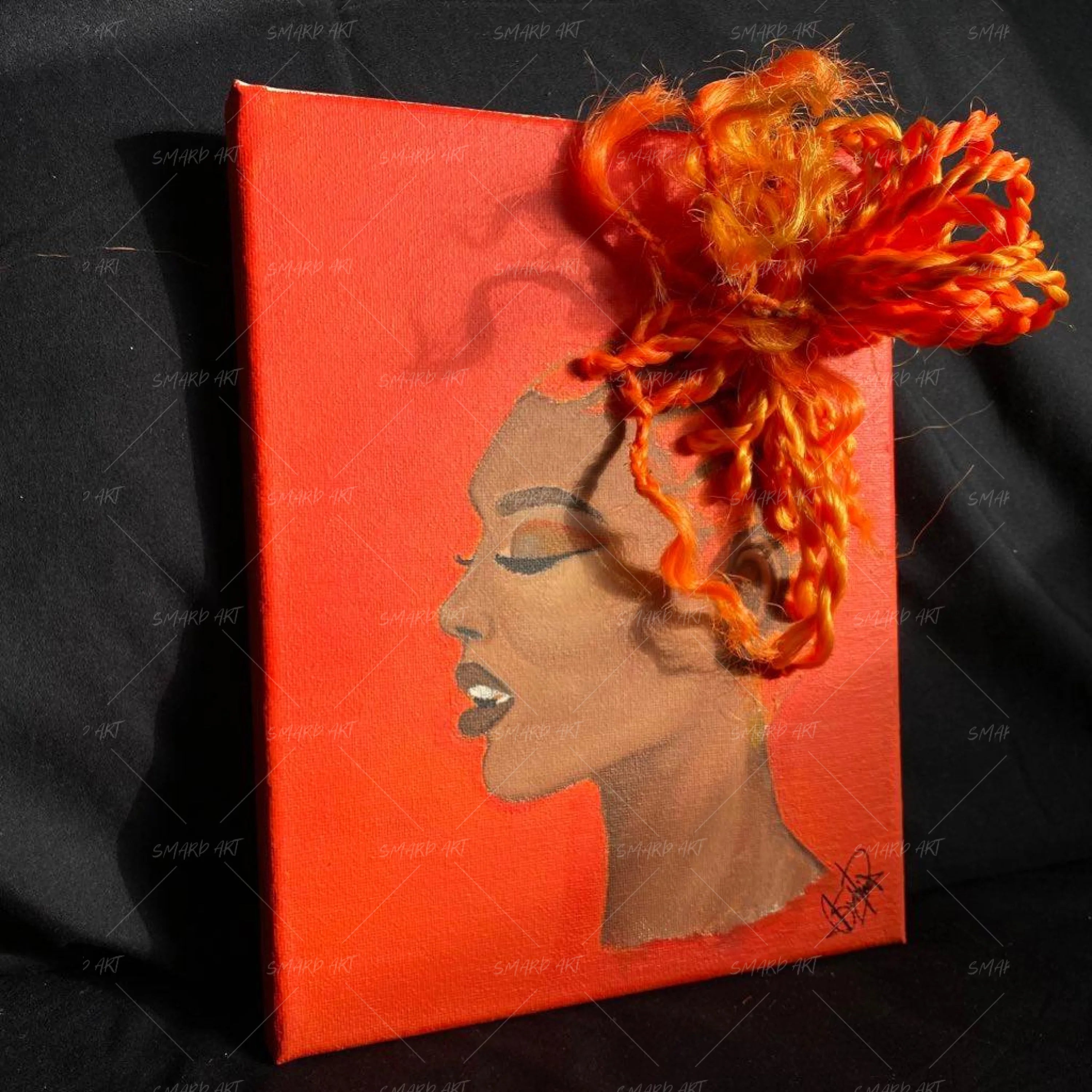 3d Art : Orange twists--SmardArt-Wall Art