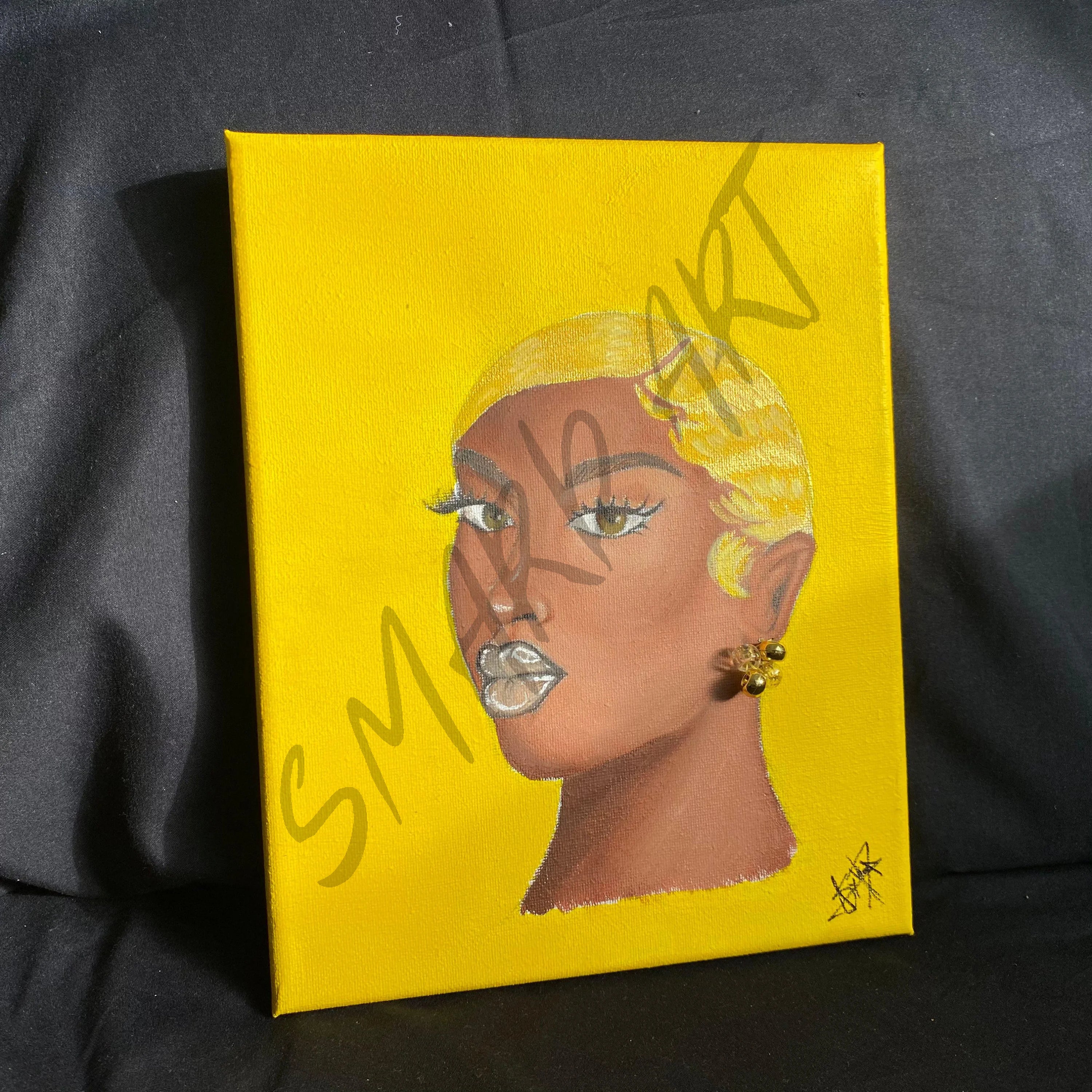 3d Art : Yellow Queen--SmardArt-Wall Art