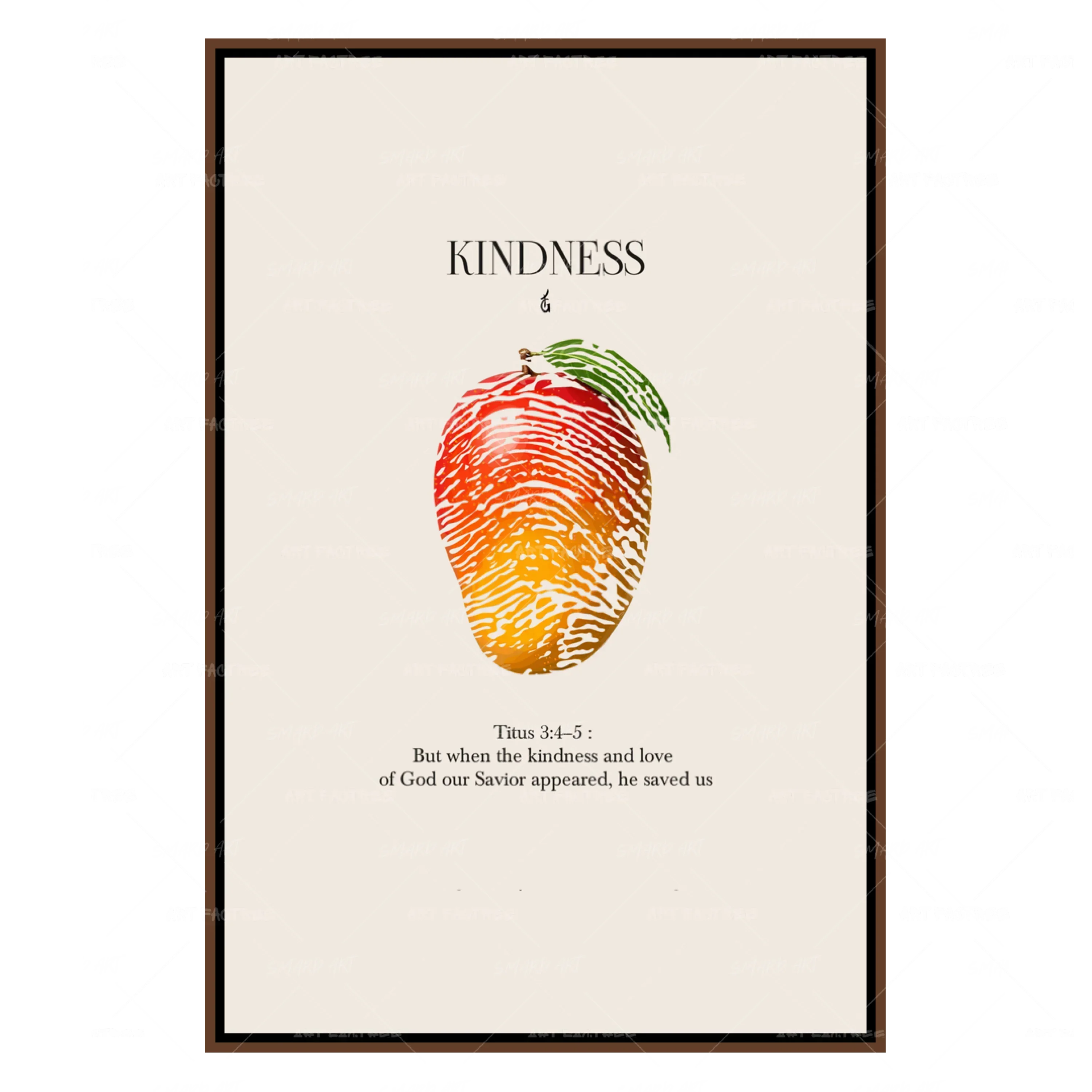 Kindness-wall art print featuring decorative artistic design suitable for living rooms, offices, and schools by SmardArt. Elevate your space with Black wall art that speaks to culture, identity, and creativity. At Smard, we celebrate artistry made with melanin, bringing powerful and inspiring designs to life.