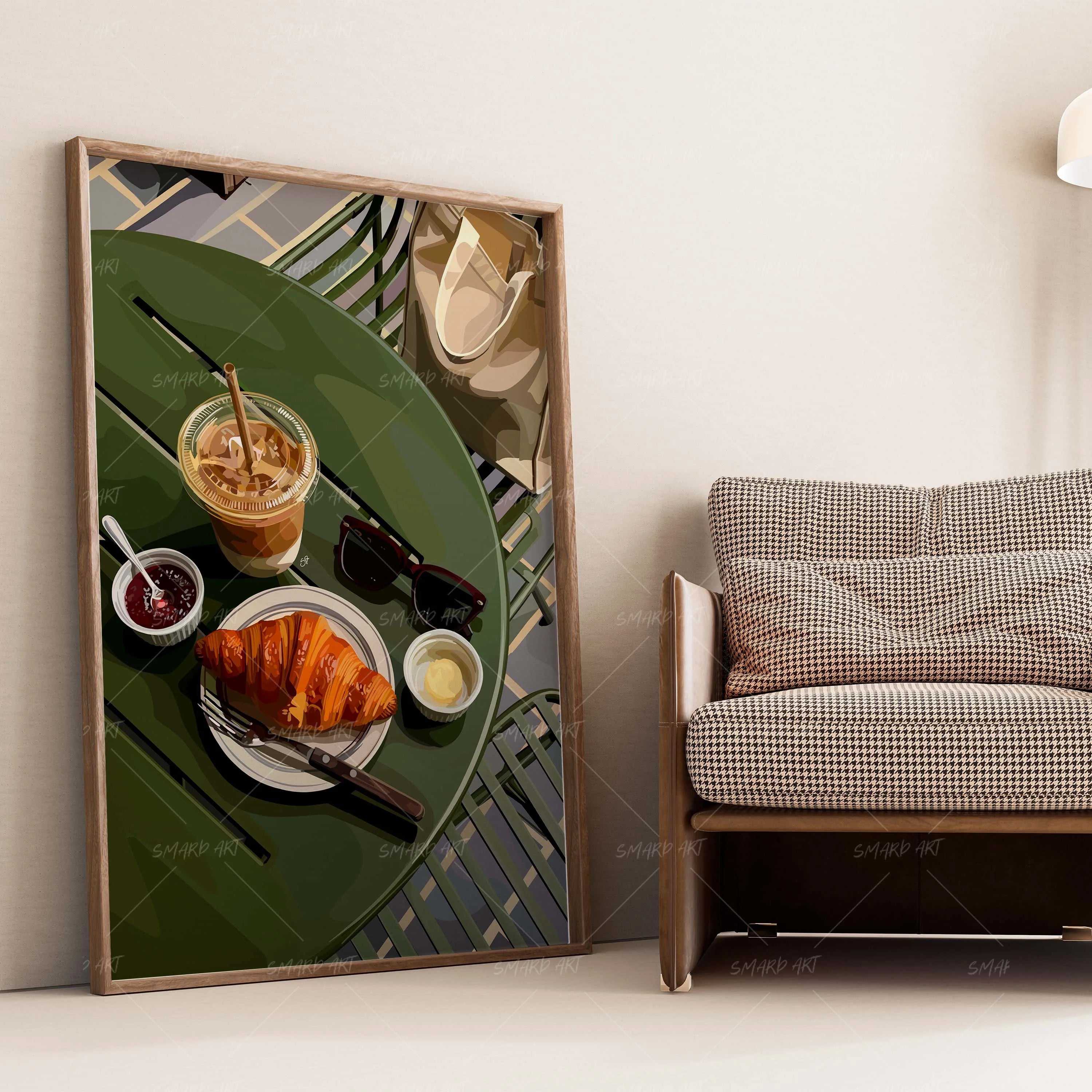 Living Well-wall art print featuring decorative artistic design suitable for living rooms, offices, and schools by SmardArt. Elevate your space with Black wall art that speaks to culture, identity, and creativity. At Smard, we celebrate artistry made with melanin, bringing powerful and inspiring designs to life.
