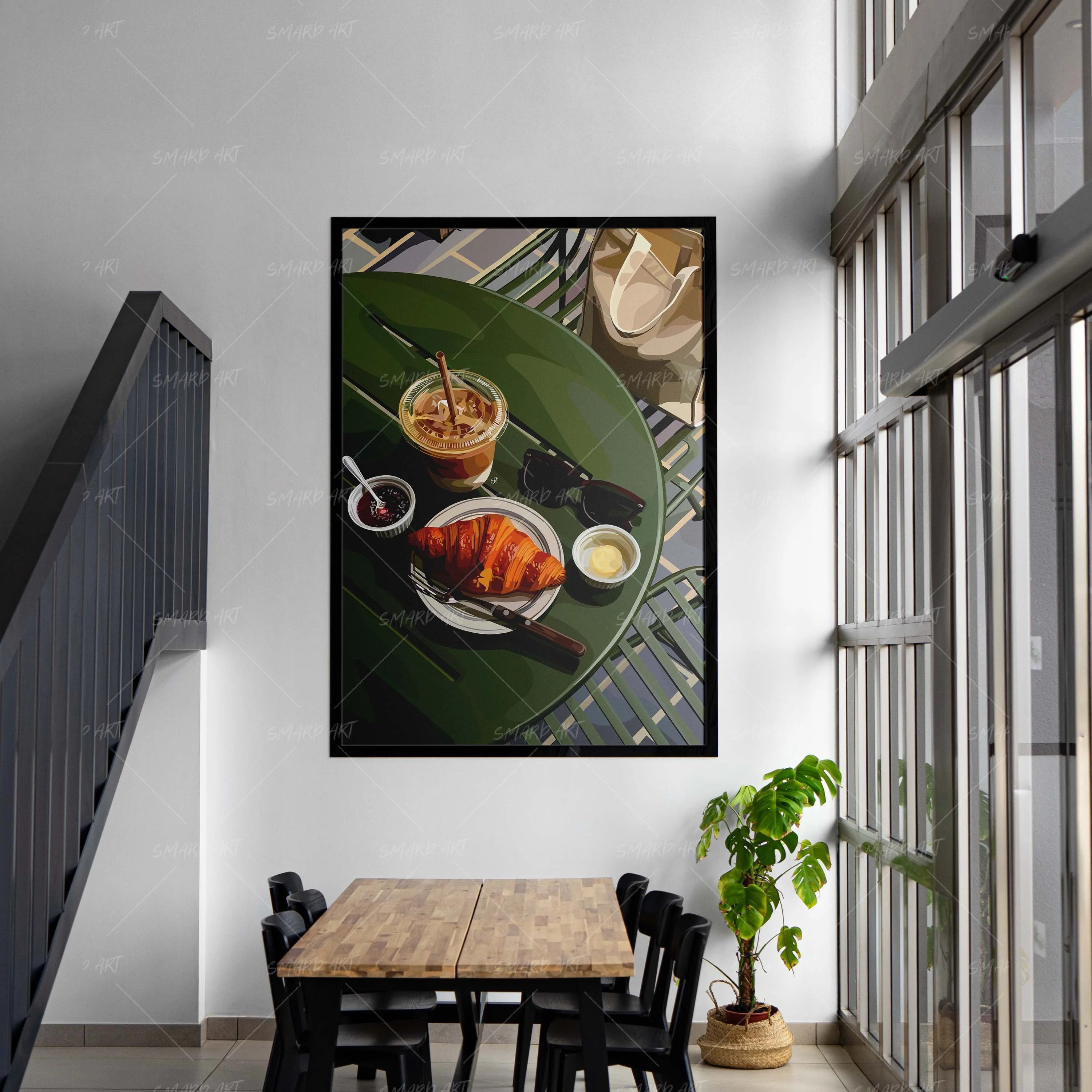 Living Well-wall art print featuring decorative artistic design suitable for living rooms, offices, and schools by SmardArt. Elevate your space with Black wall art that speaks to culture, identity, and creativity. At Smard, we celebrate artistry made with melanin, bringing powerful and inspiring designs to life.