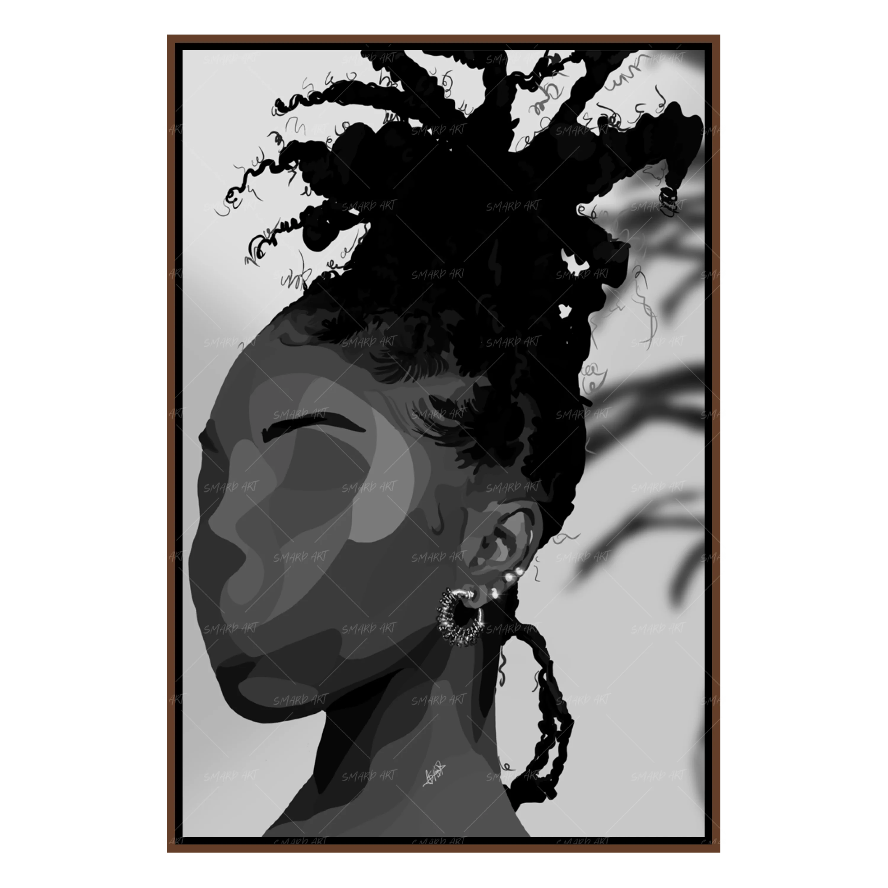 Locs Bae B&W-Smard
