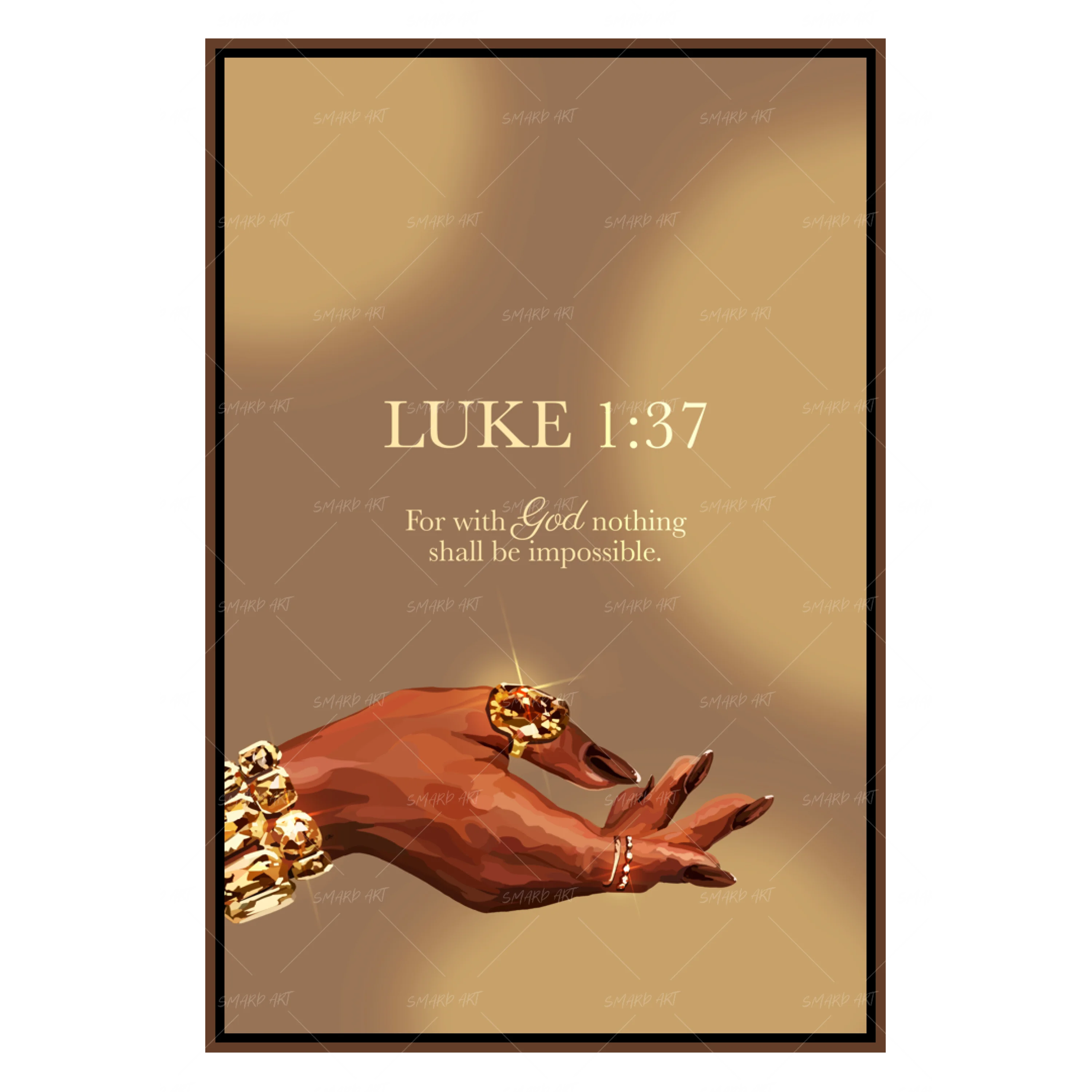 Luke 1:37 Gold-Smard