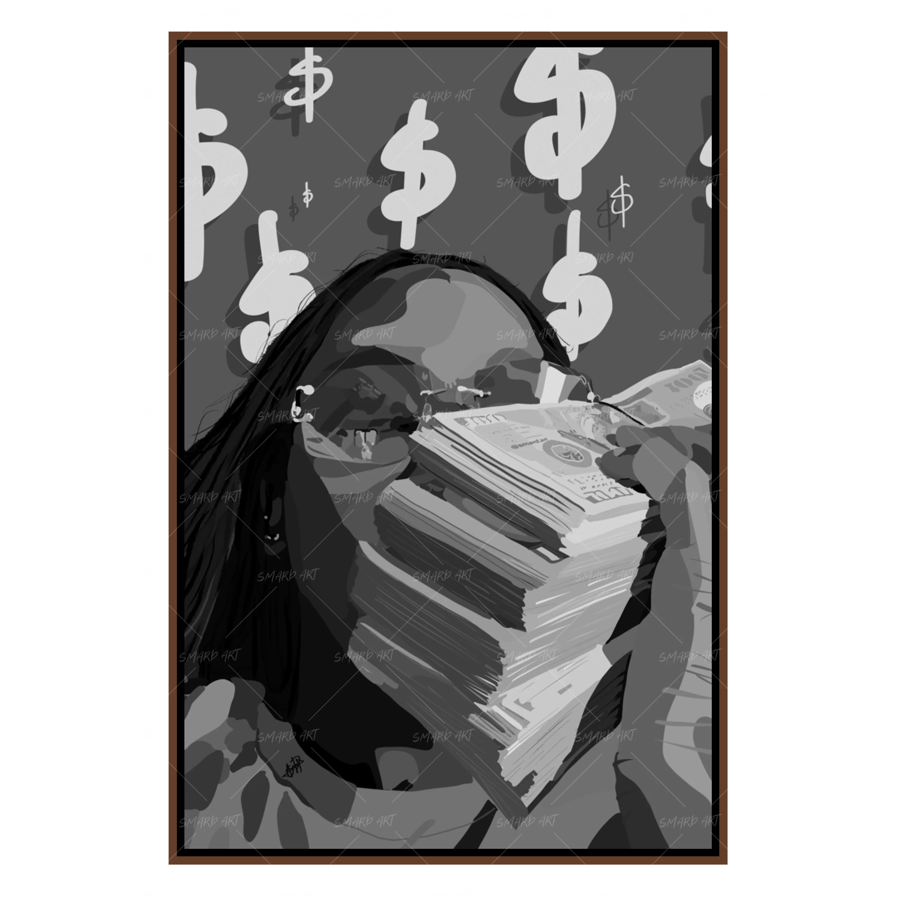 "Me, Myself And All My Money" B&W-Smard