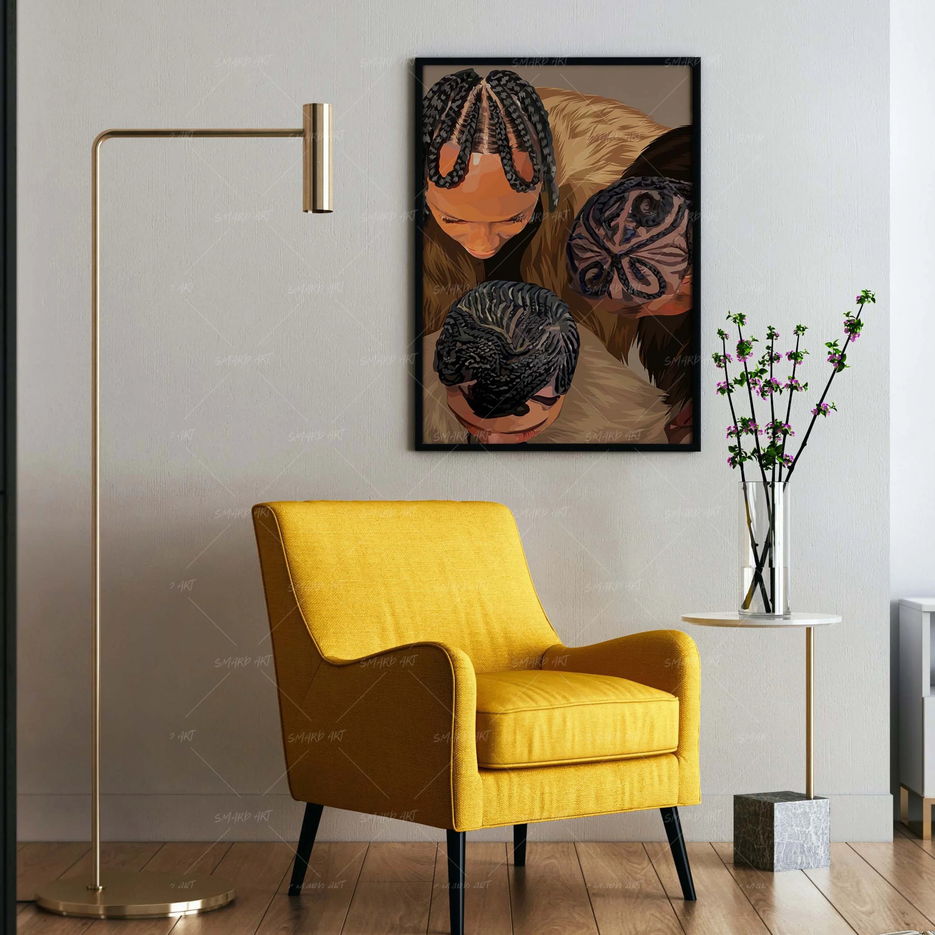 A Black Girl In Her Braids-Smard