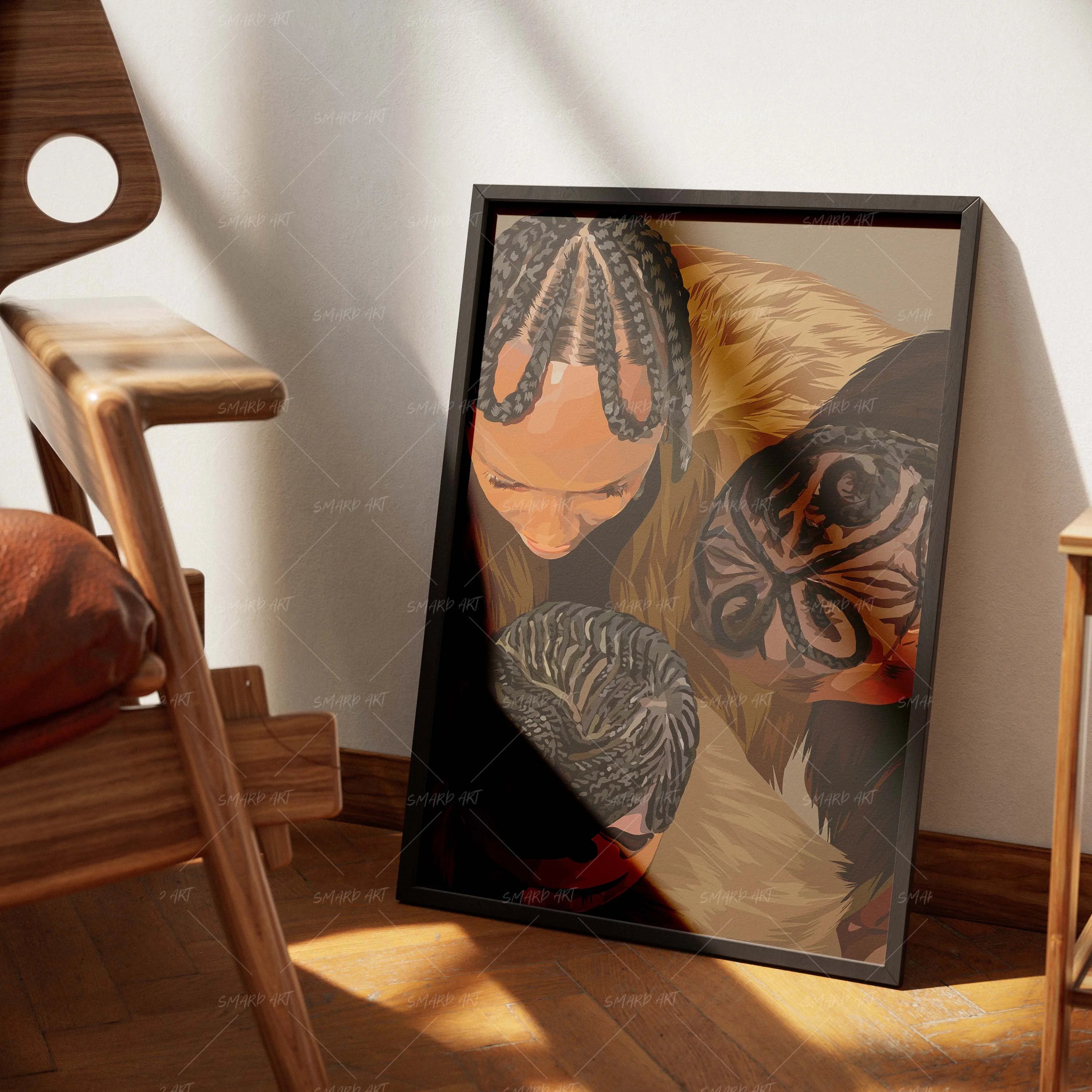 A Black Girl In Her Braids-Smard