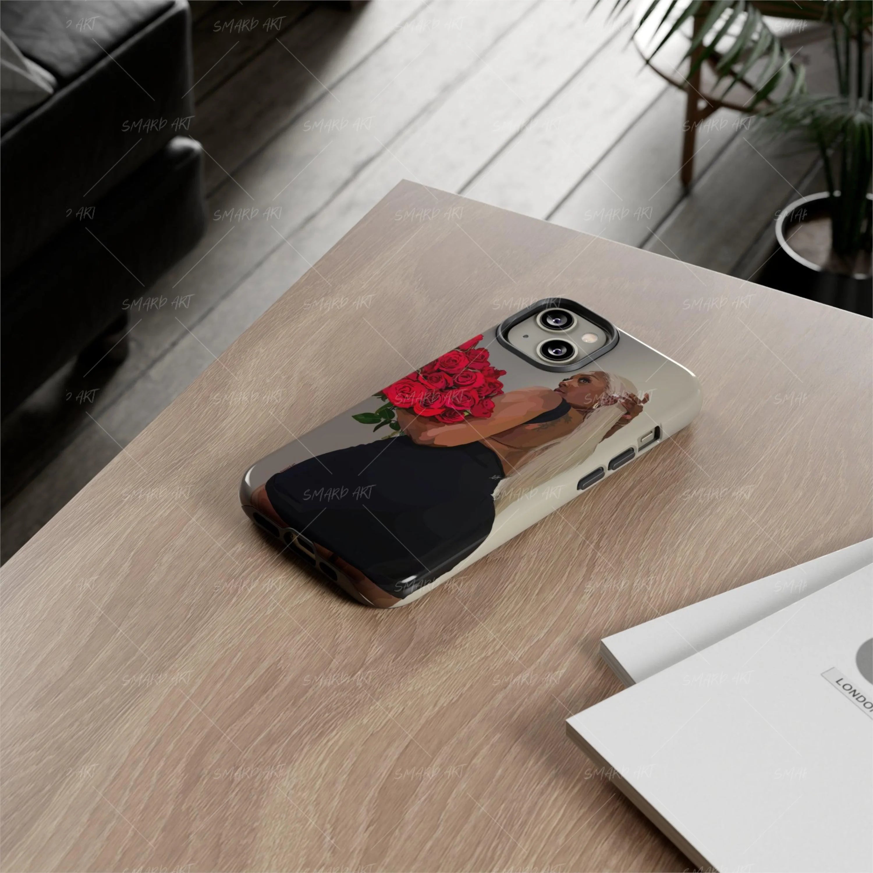 Custom Phone Case-wall art print featuring decorative artistic design suitable for living rooms, offices, and schools by SmardArt. Elevate your space with Black wall art that speaks to culture, identity, and creativity. At Smard, we celebrate artistry made with melanin, bringing powerful and inspiring designs to life.
