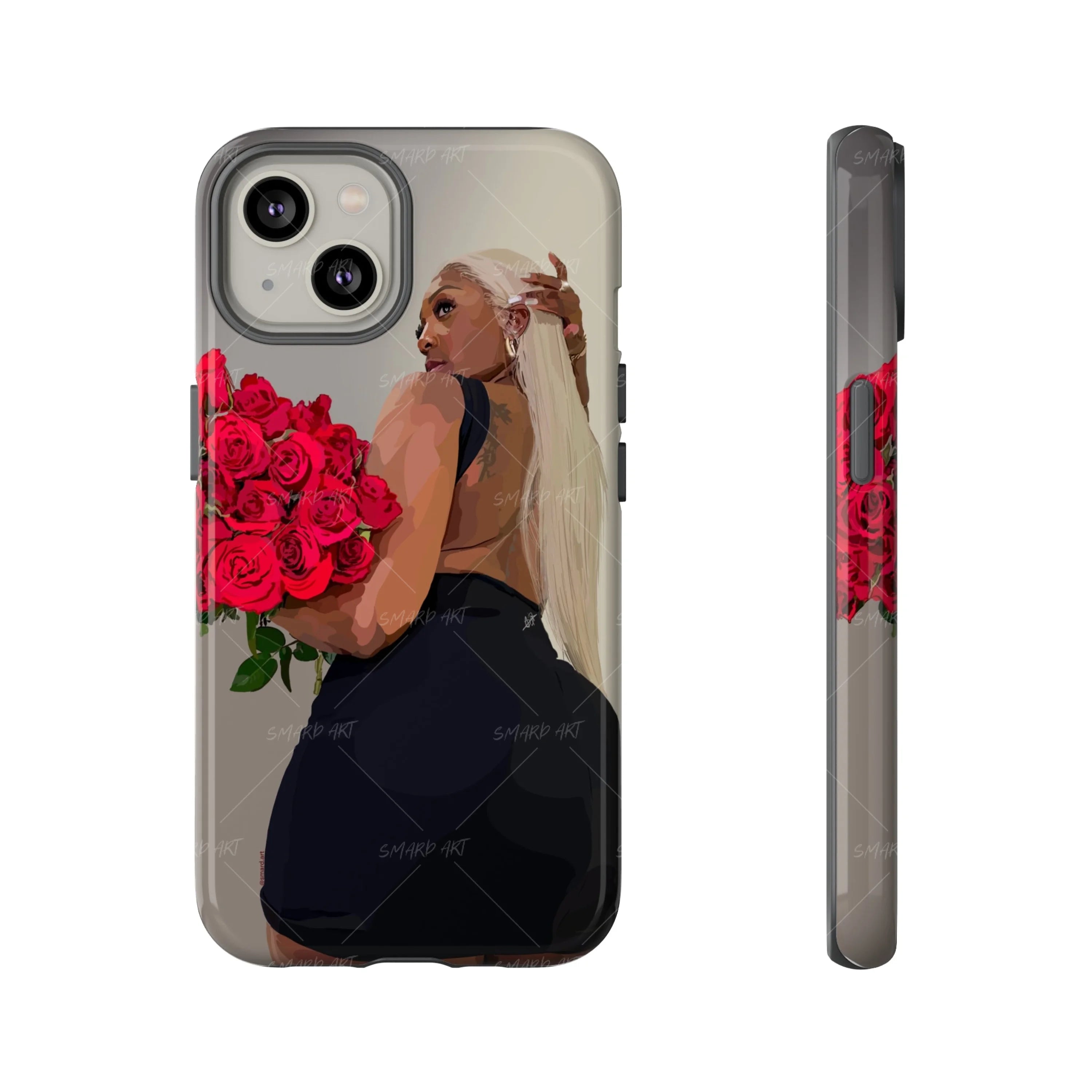 Custom Phone Case-wall art print featuring decorative artistic design suitable for living rooms, offices, and schools by SmardArt