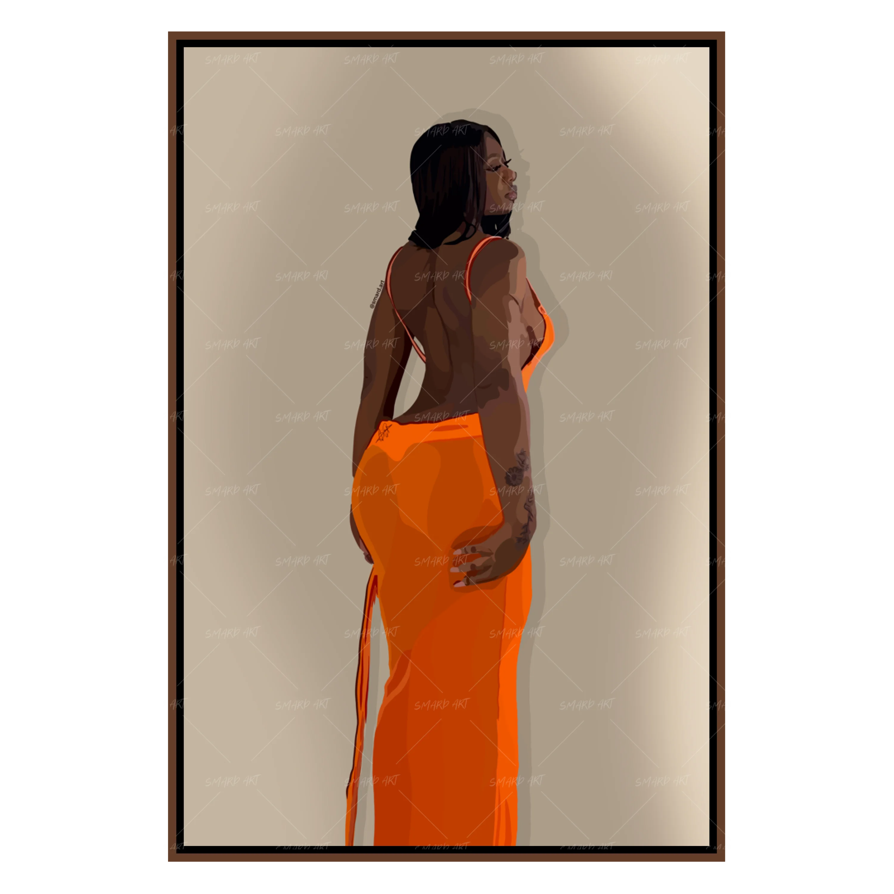 Orange Dress-Smard