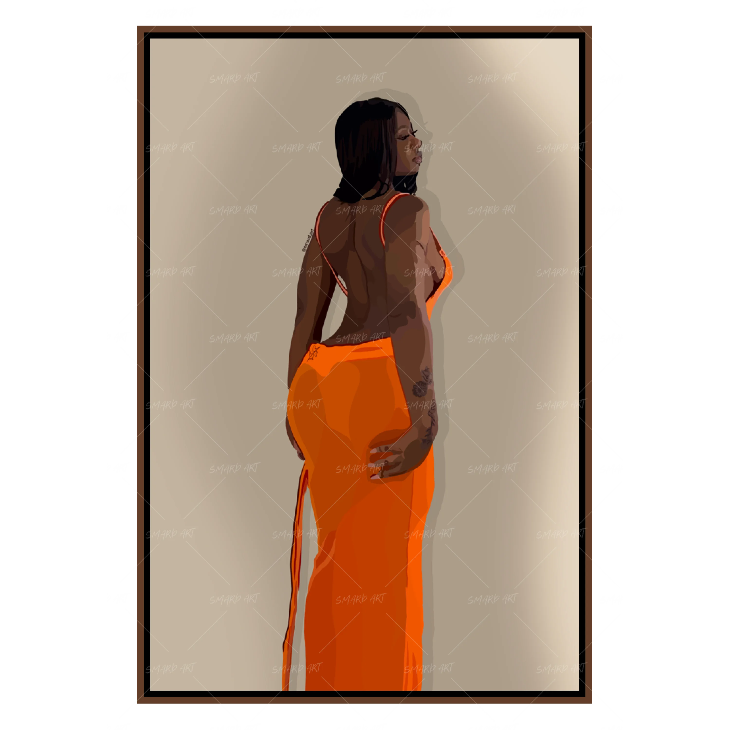 Orange Dress-Smard