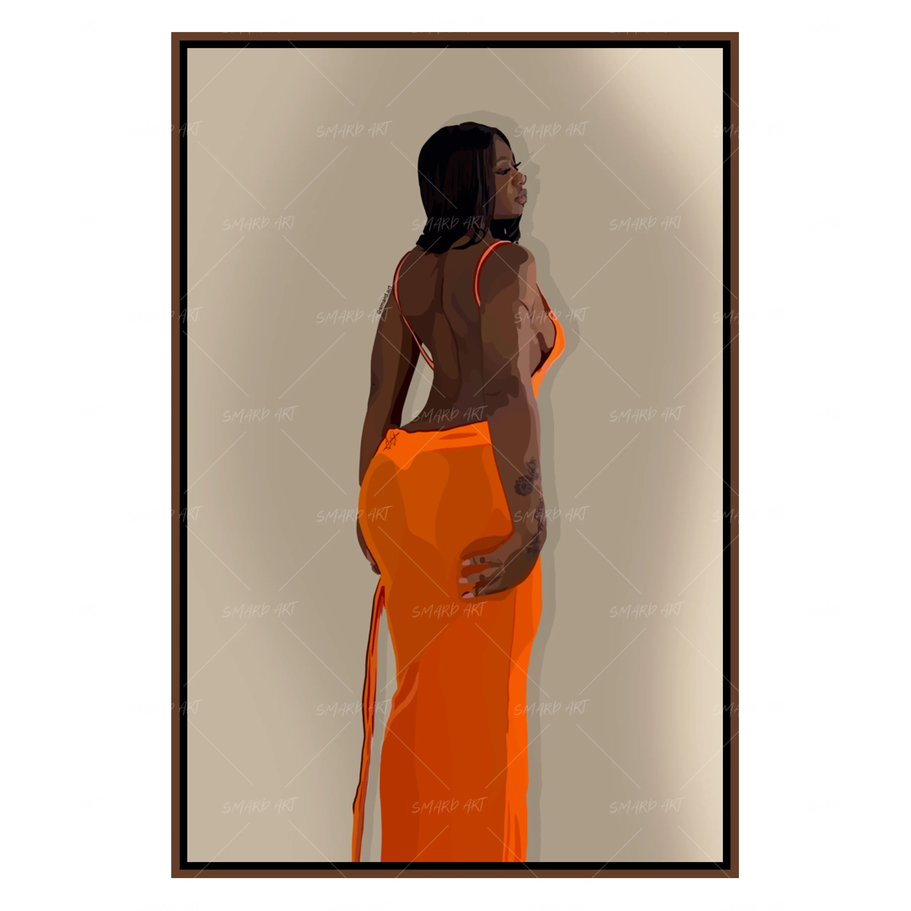 Orange Dress-Smard