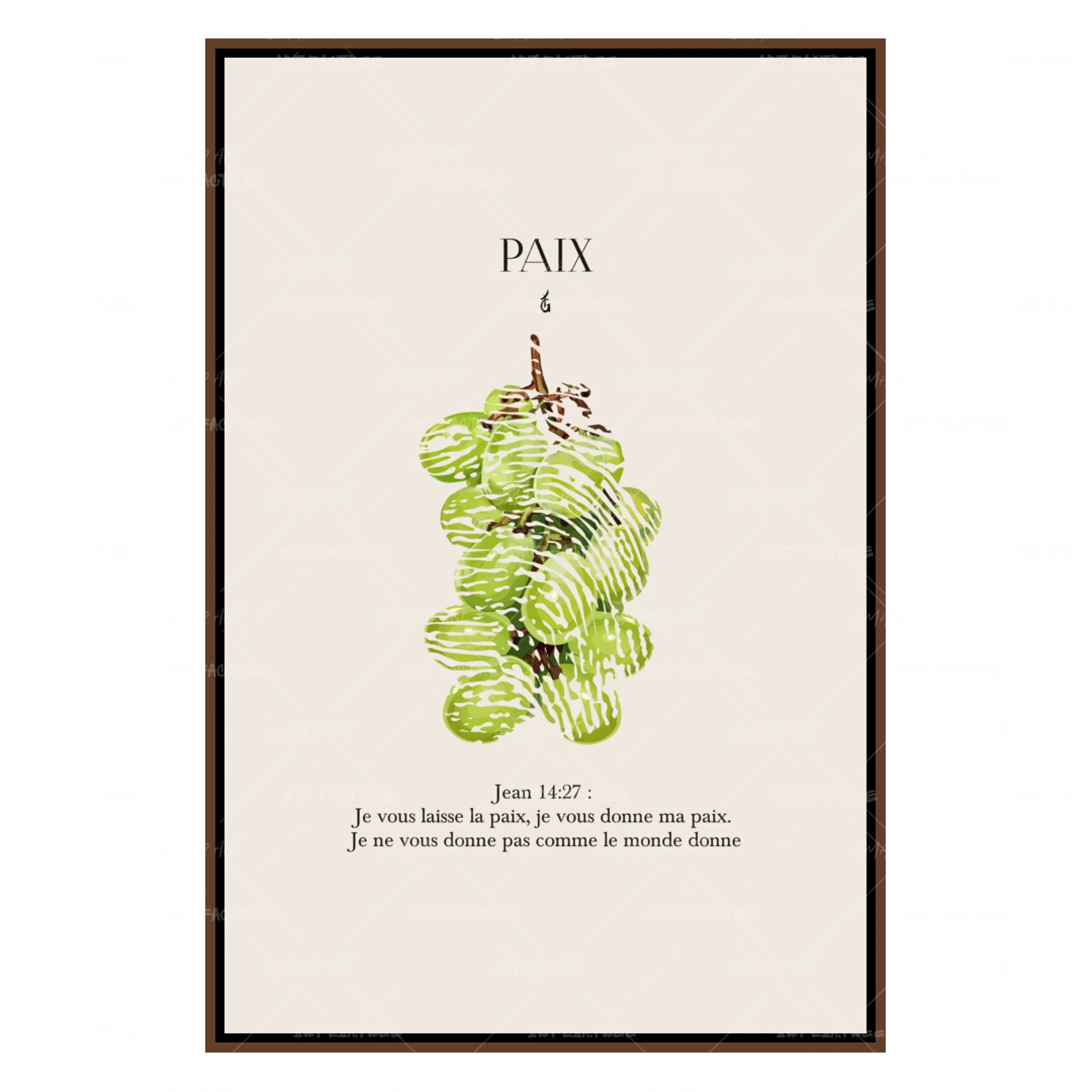 Paix-wall art print featuring decorative artistic design suitable for living rooms, offices, and schools by SmardArt. Elevate your space with Black wall art that speaks to culture, identity, and creativity. At Smard, we celebrate artistry made with melanin, bringing powerful and inspiring designs to life.